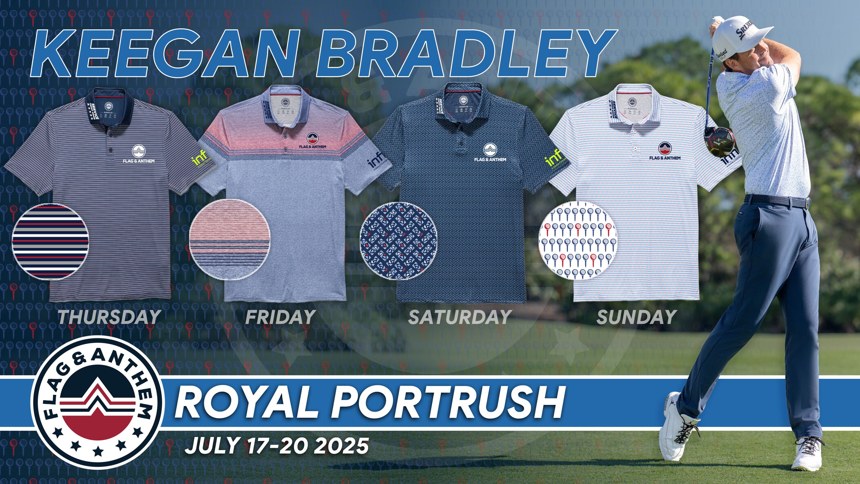 The Open Championship 2025 Apparel Scripting: Keegan Bradley