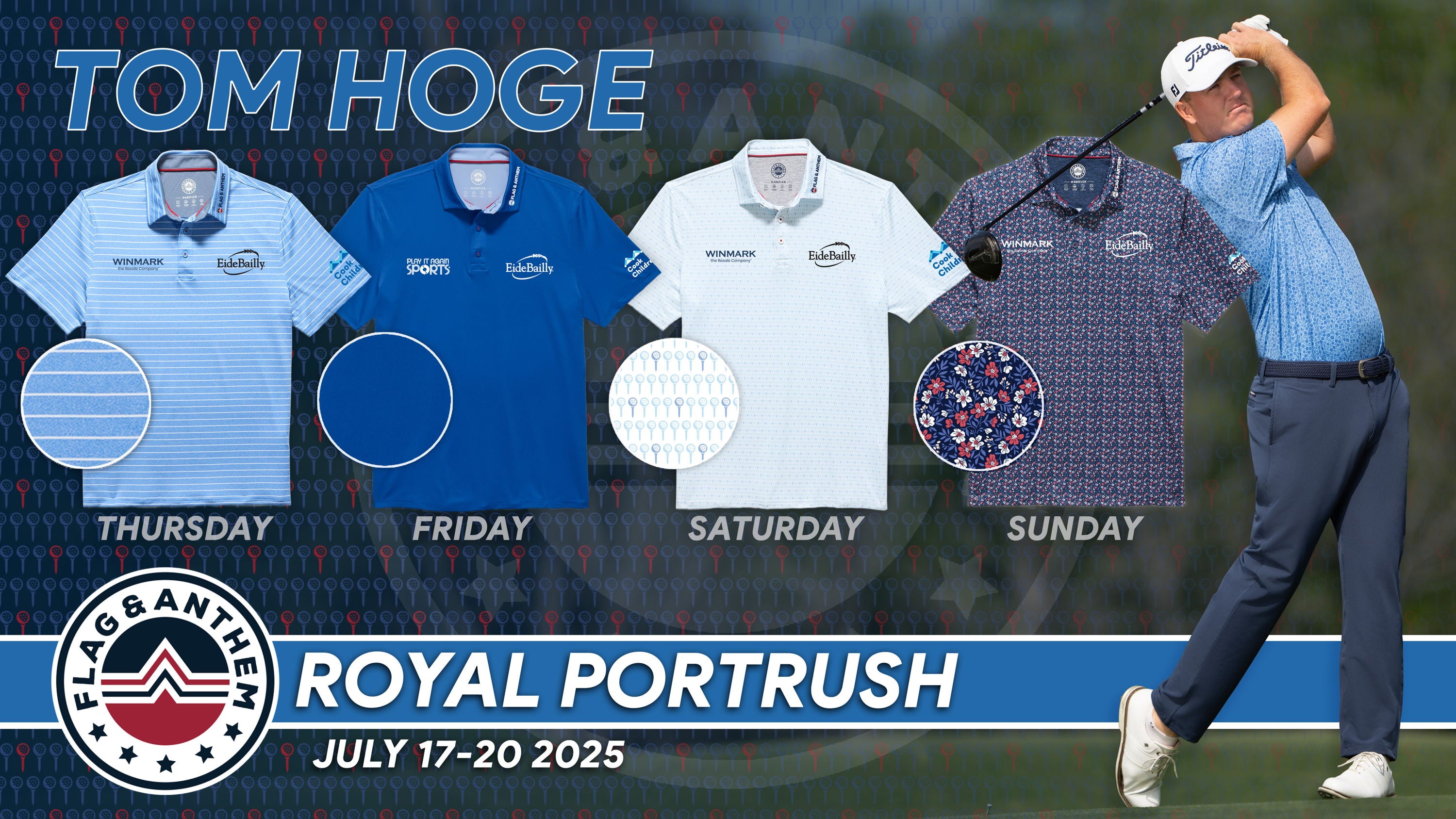 The Open Championship 2025 Apparel Scripting: Tom Hoge