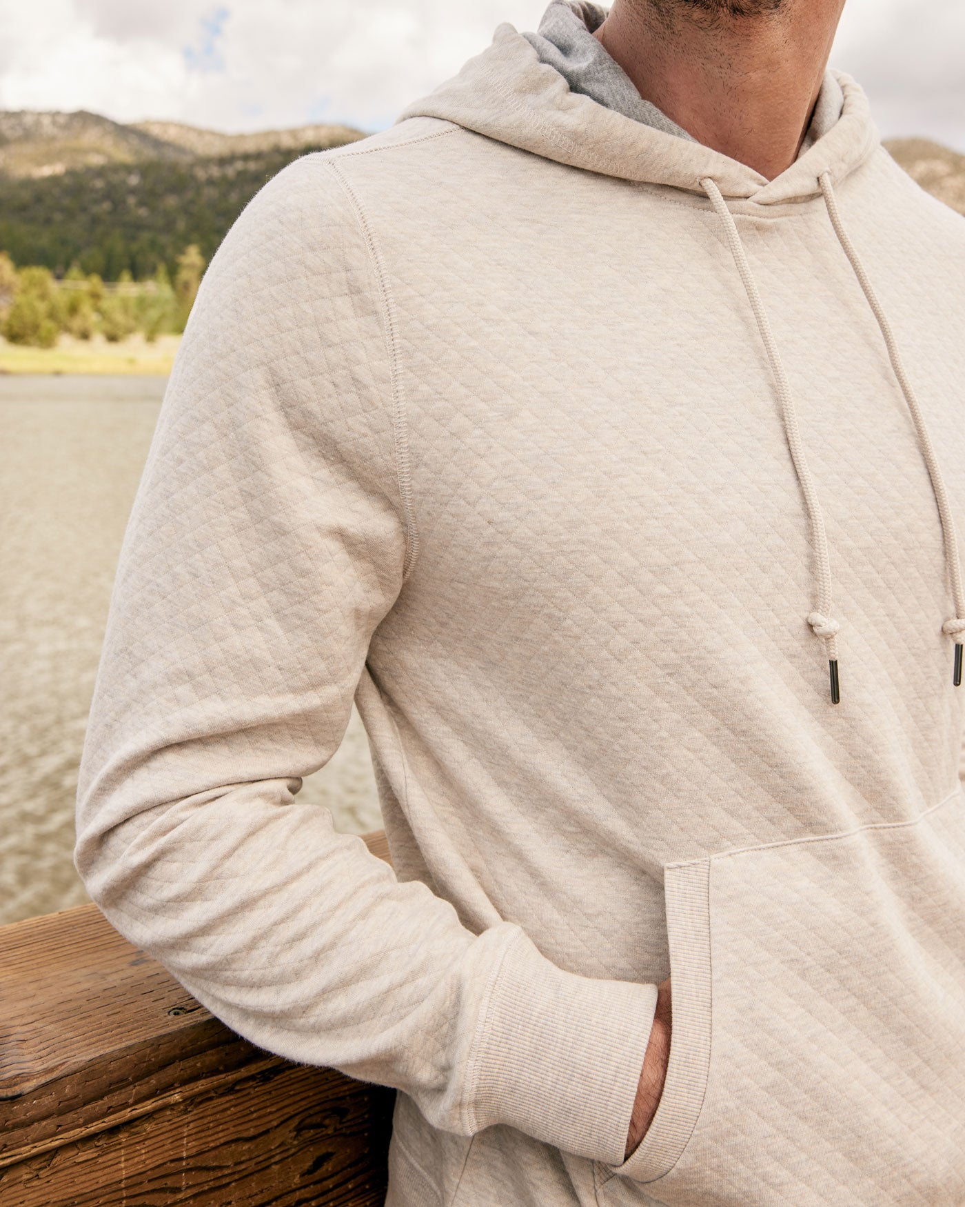 BRADNER SUPER-SOFT QUILTED HOODIE