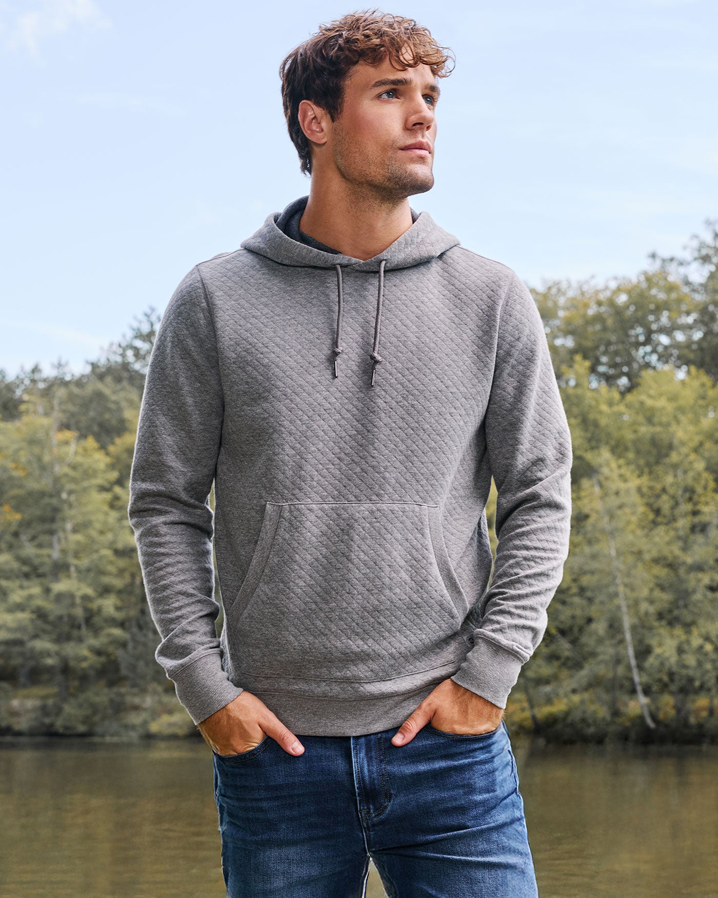 BRADNER SUPER-SOFT QUILTED HOODIE