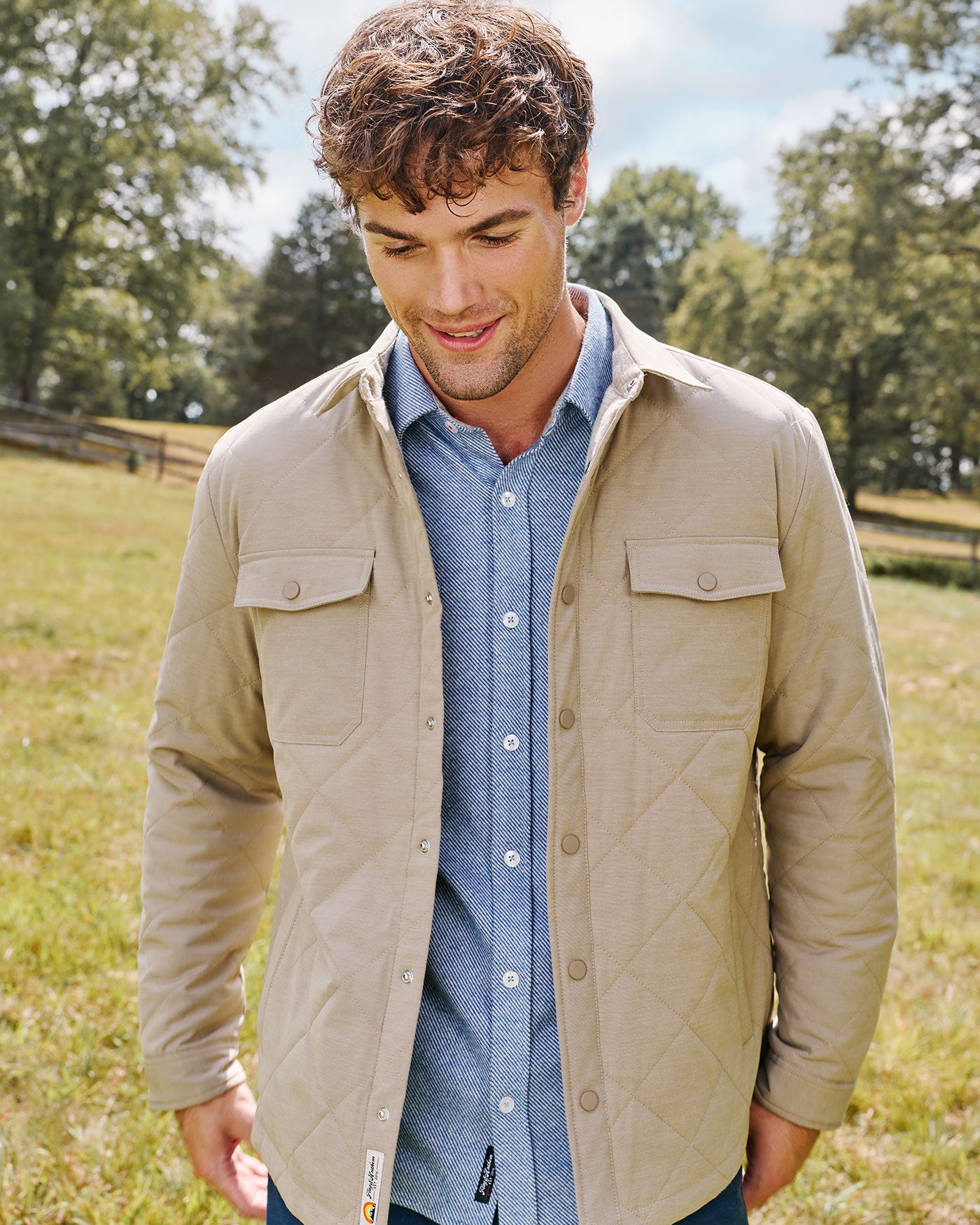 CHAPIN FLANNEL-LINED QUILTED JACKET