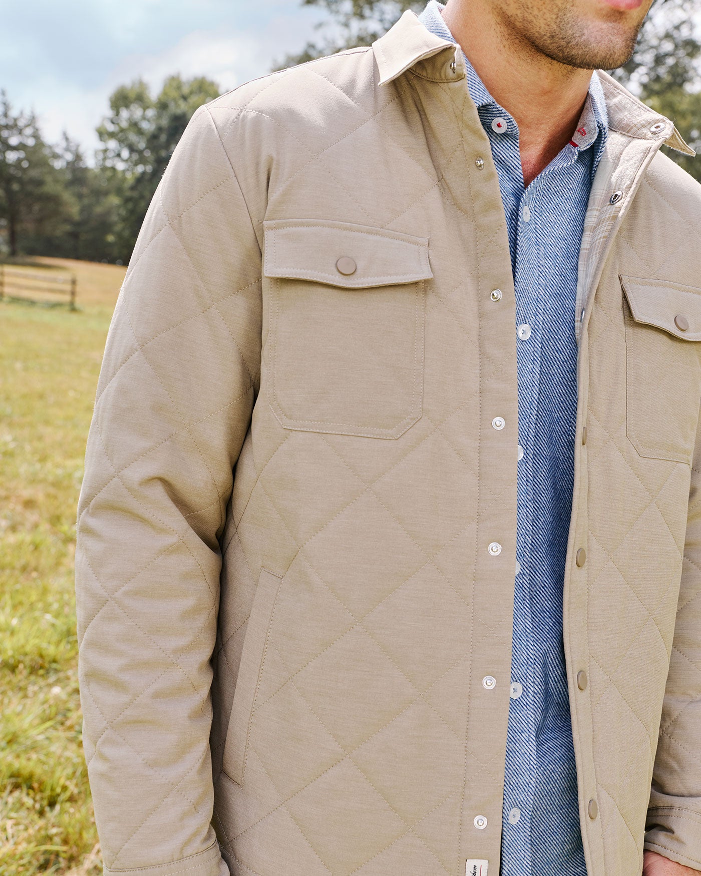 CHAPIN FLANNEL-LINED QUILTED JACKET