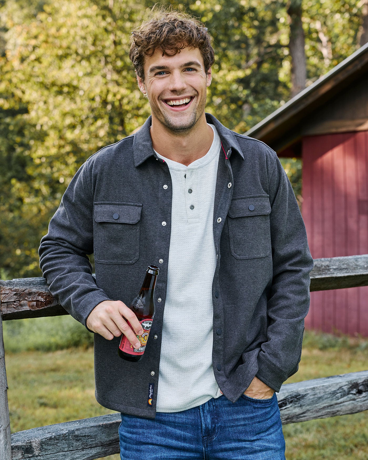 CHATSWORTH SOFT WAFFLE HENLEY