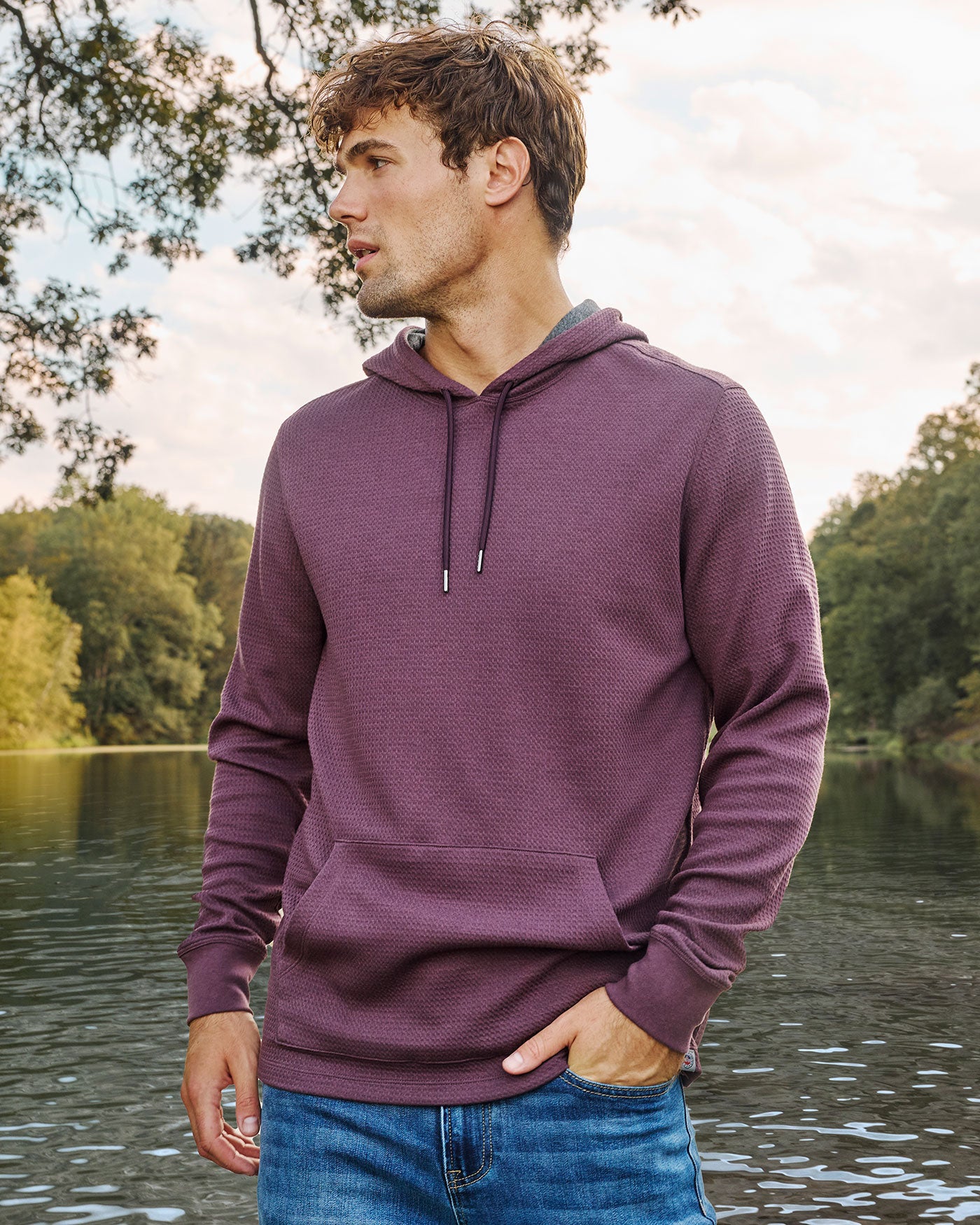 CHATSWORTH SOFT WAFFLE HOODIE