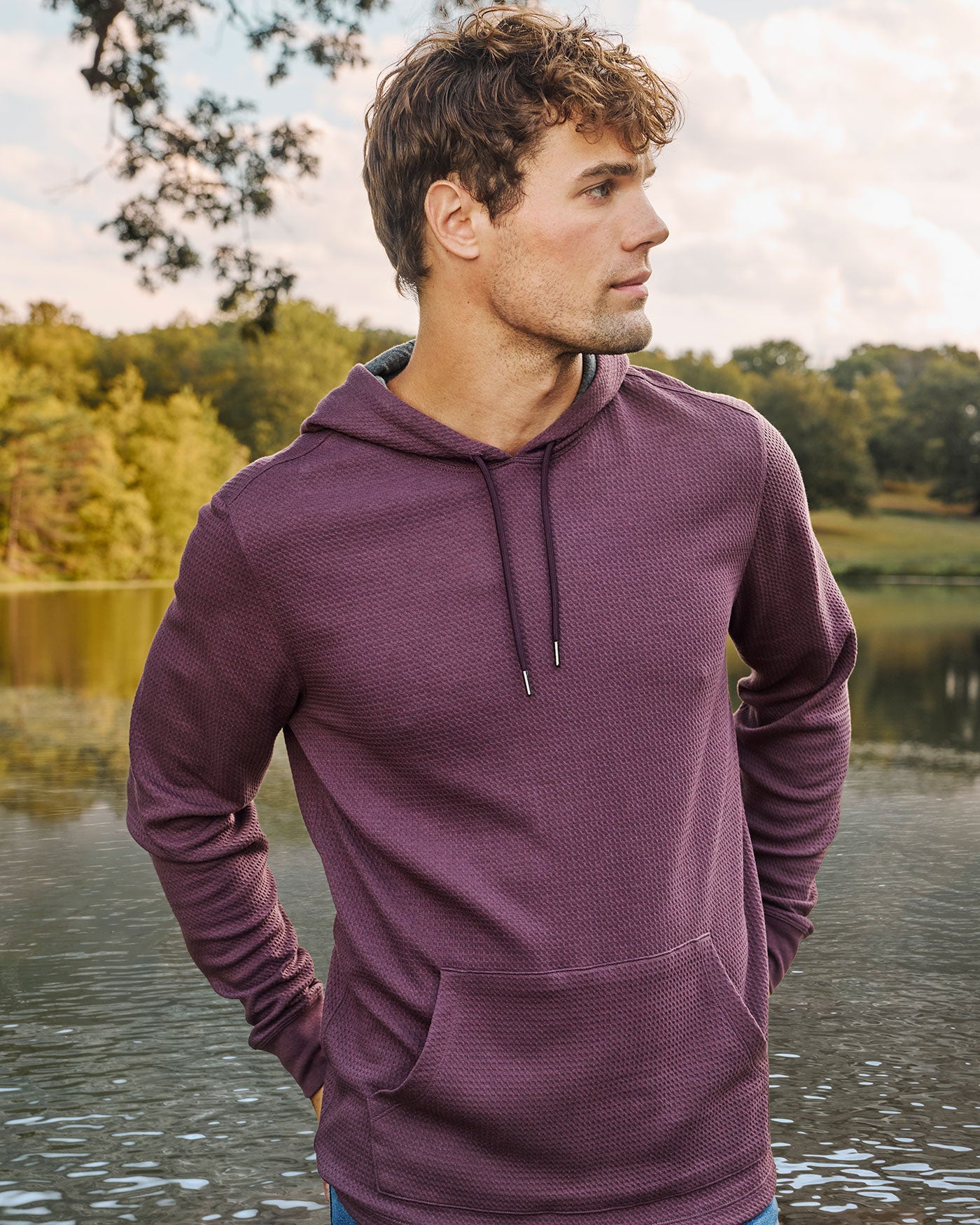 CHATSWORTH SOFT WAFFLE HOODIE