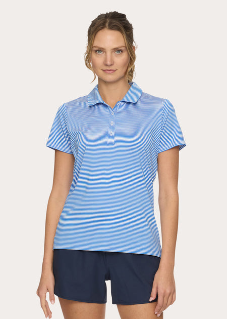 <p>Striped Polos</p>