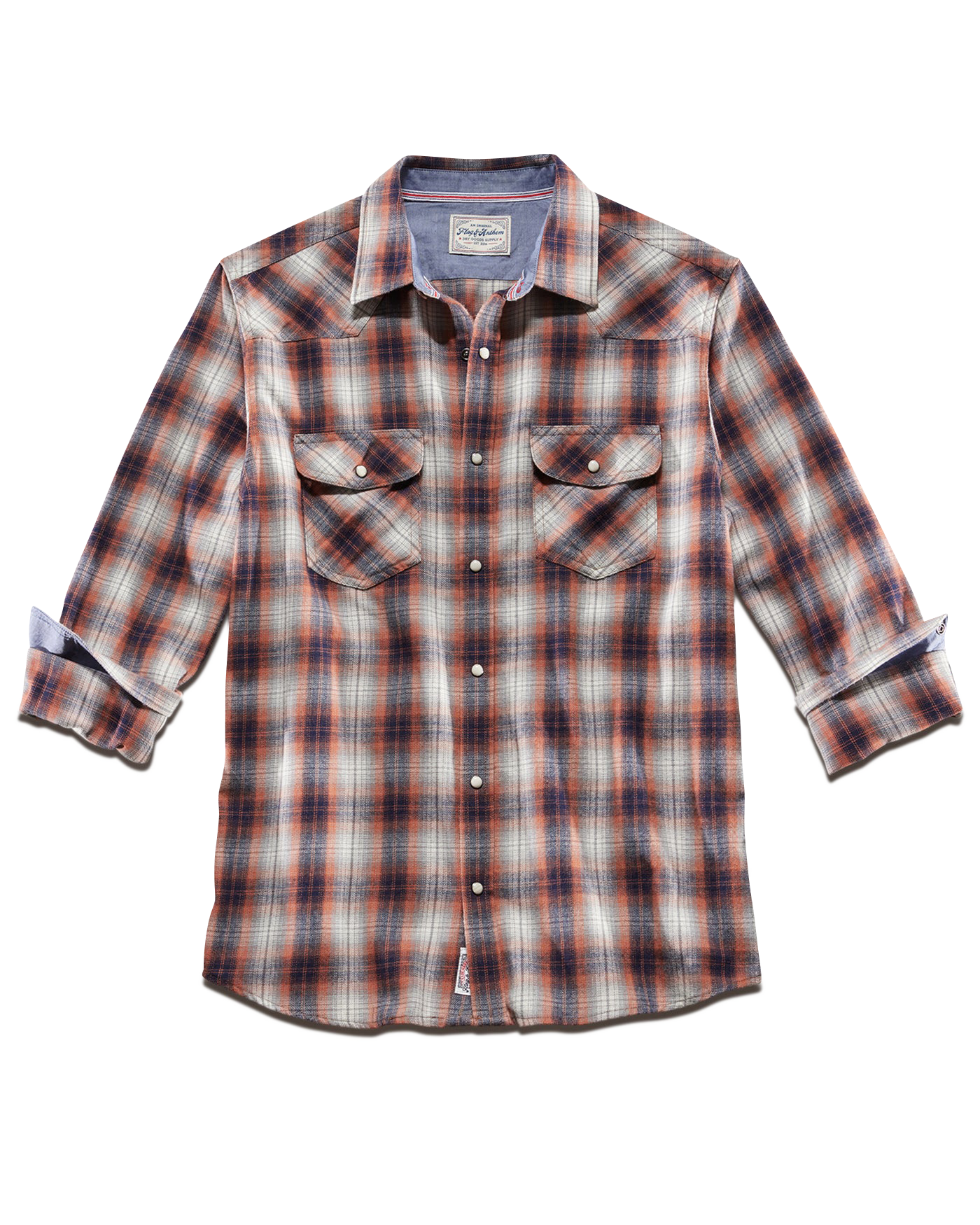 FRANKLIN VINTAGE WASHED WESTERN FLANNEL SHIRT