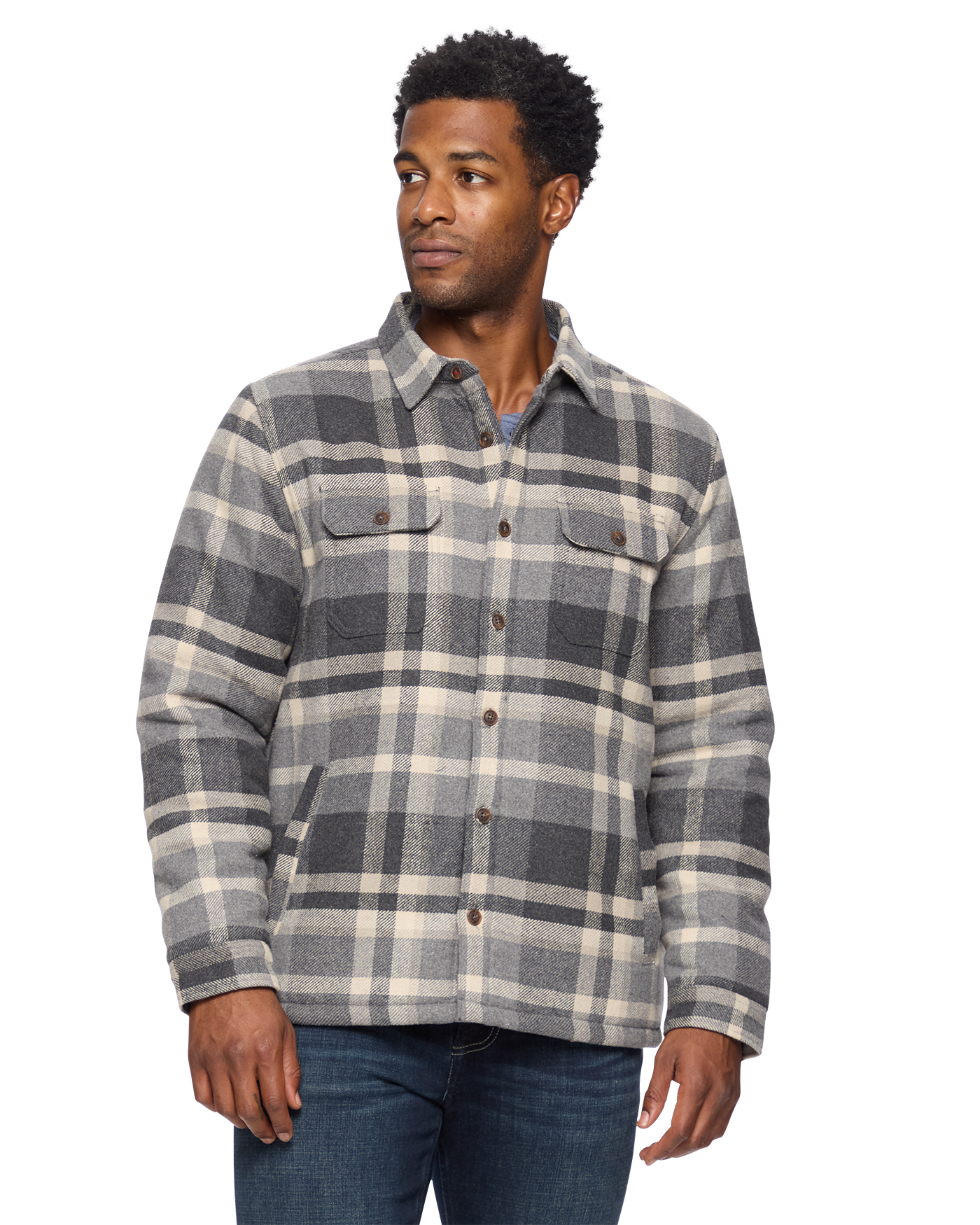 CASSIDY SHERPA-LINED SHIRT JACKET