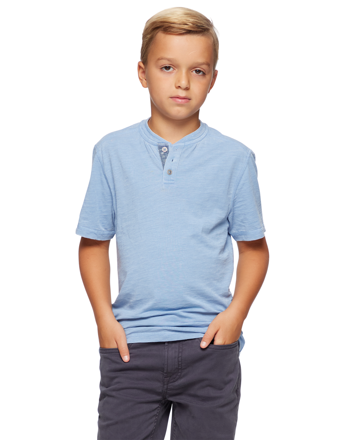 BOYS CHATHAM VINTAGE SOFT HENLEY