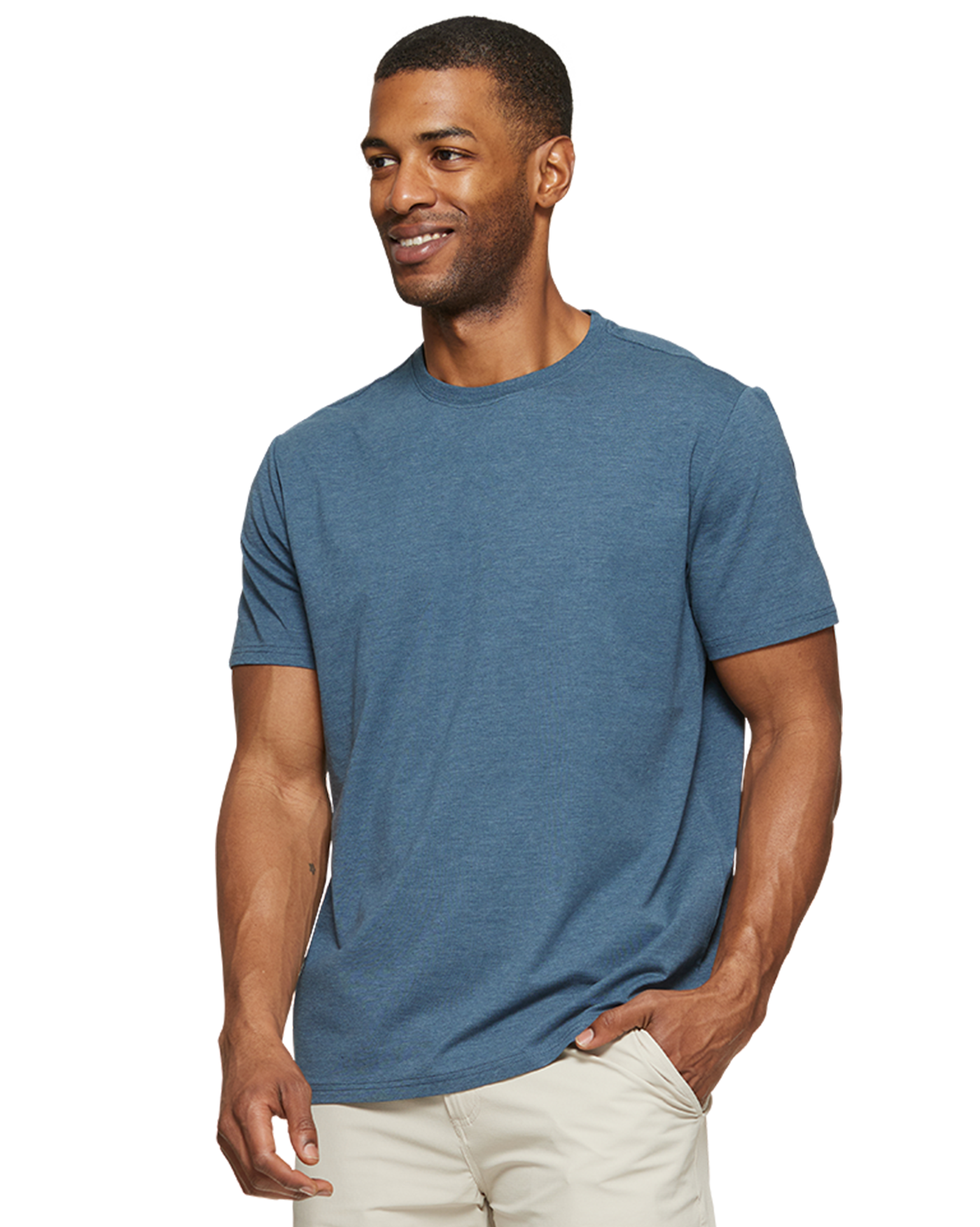 ESSENTIAL STRETCH COMFORT CREWNECK TEE