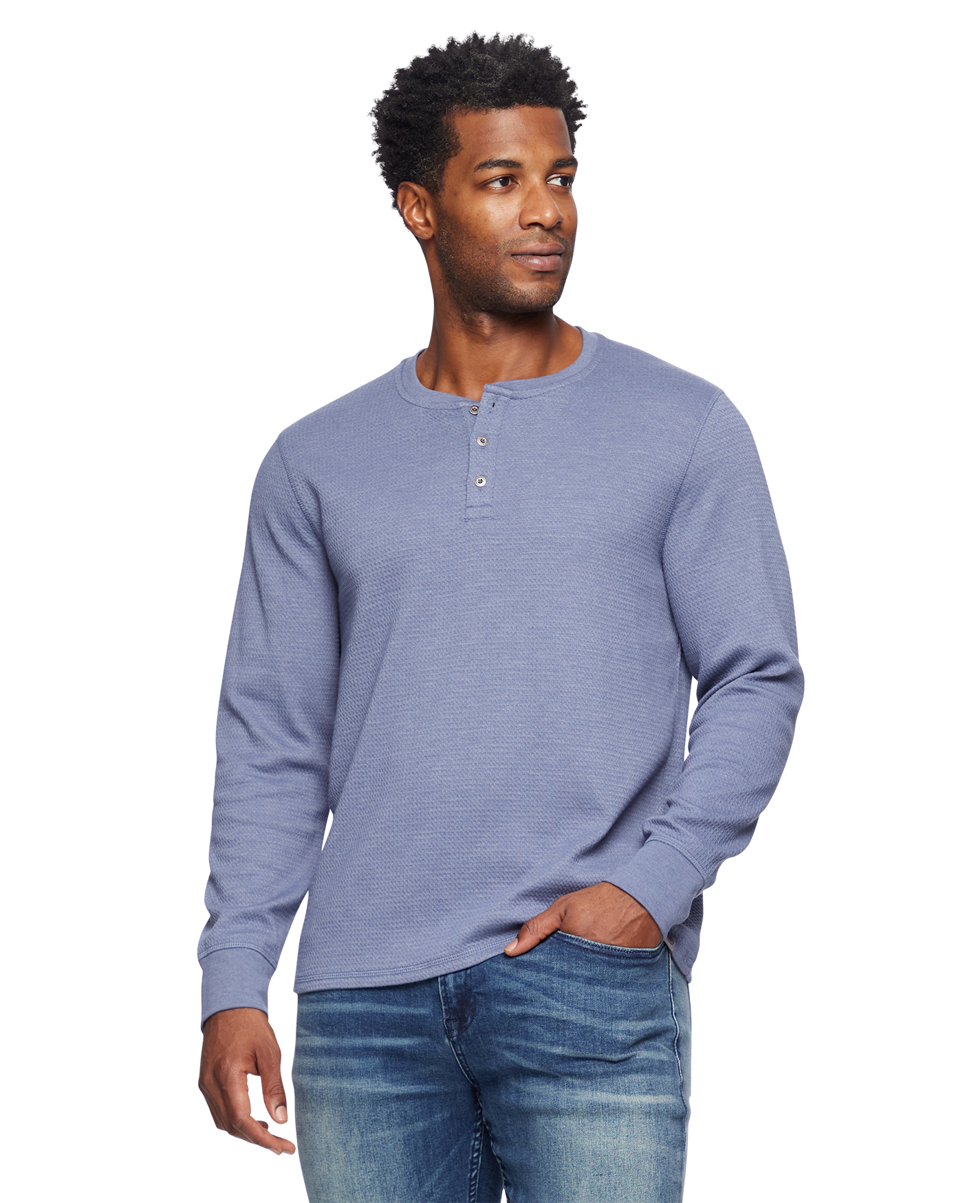 CHATSWORTH SOFT WAFFLE HENLEY