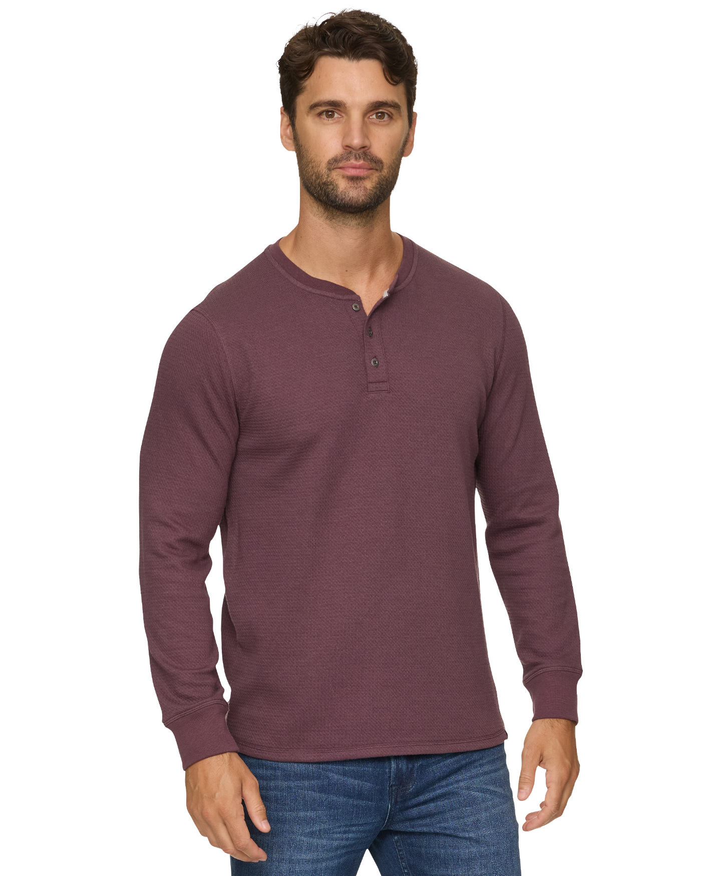 CHATSWORTH SOFT WAFFLE HENLEY