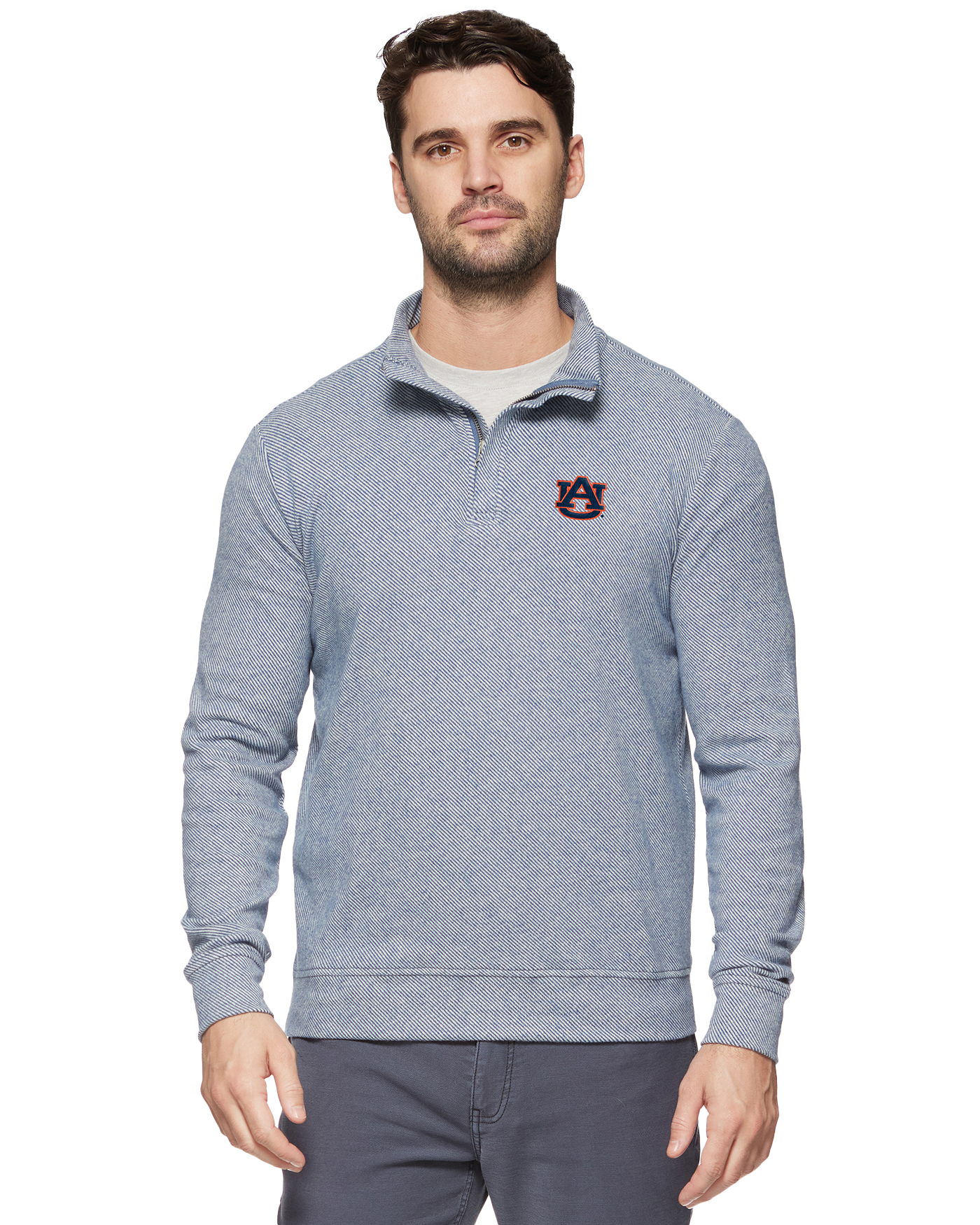 AUBURN HERO STRETCH KNIT 1/4-ZIP
