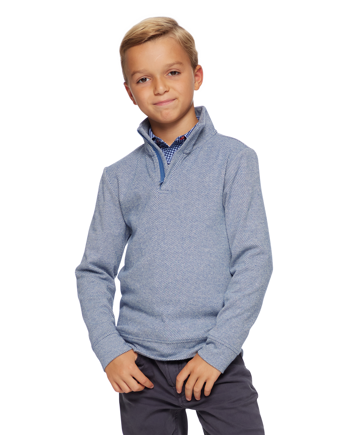 BOYS HERO STRETCH KNIT 1/4-ZIP