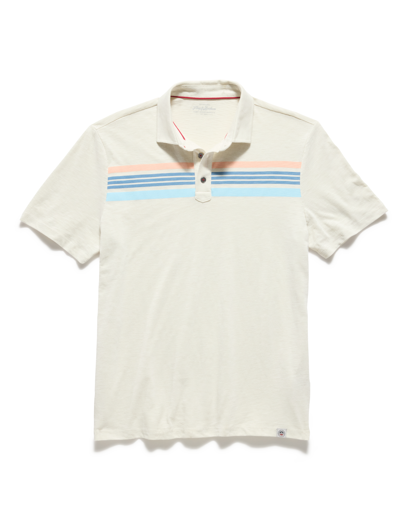CRESTLINE CHEST STRIPE SLUB POLO