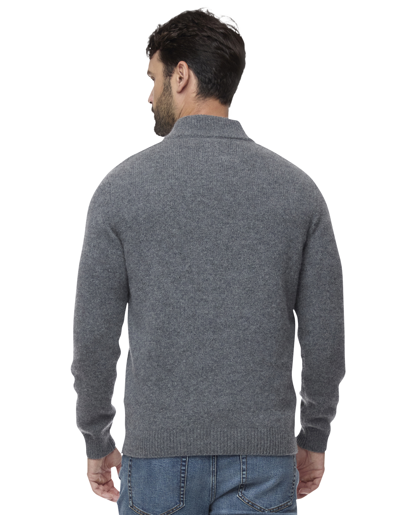 WOODLAND MERINO WOOL 1/4-ZIP SWEATER