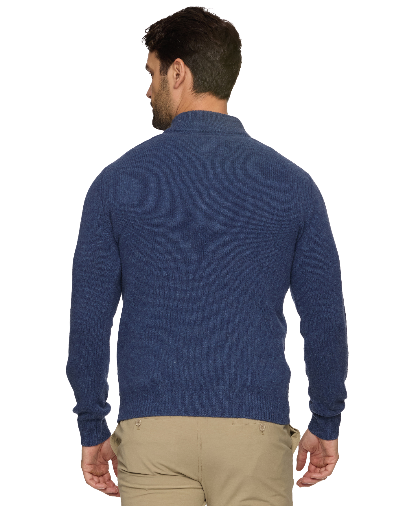 WOODLAND MERINO WOOL 1/4-ZIP SWEATER