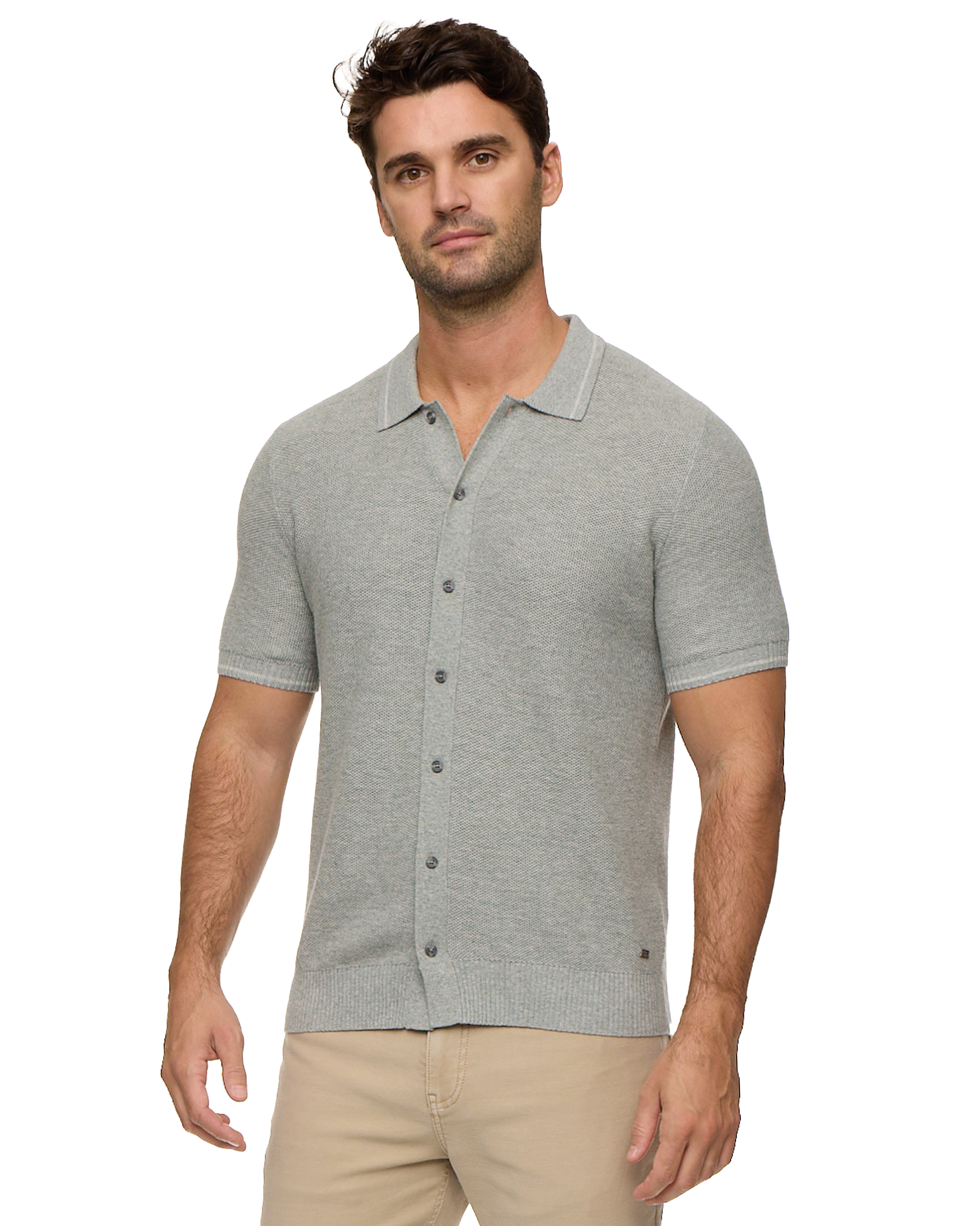 SHERMAN FULL-PLACKET SWEATER POLO