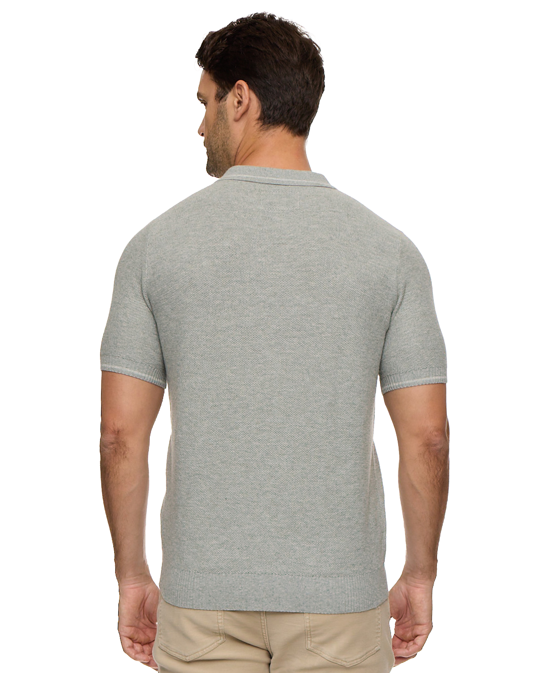 SHERMAN FULL-PLACKET SWEATER POLO