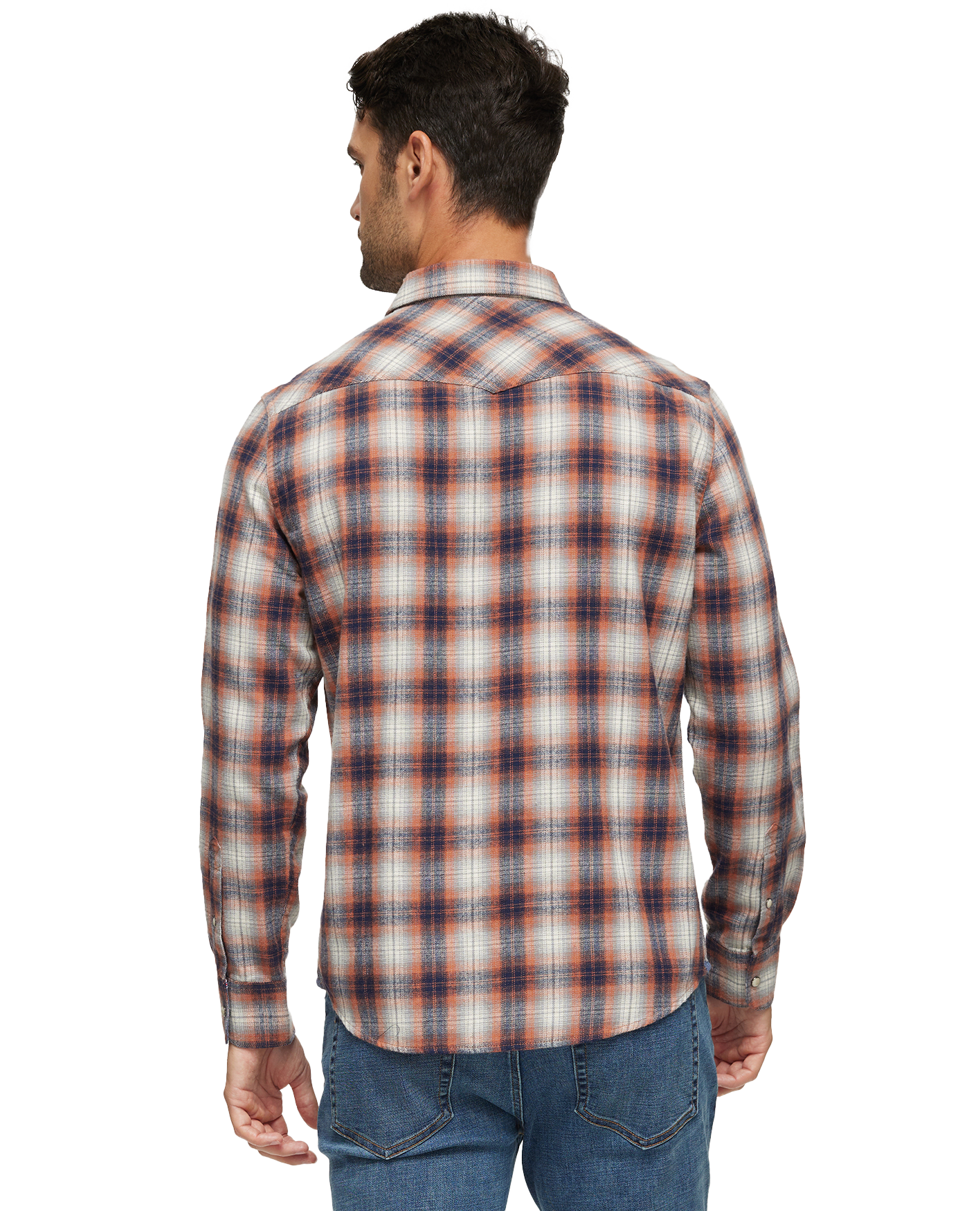 TEXAS FRANKLIN VINTAGE WASHED WESTERN FLANNEL SHIRT