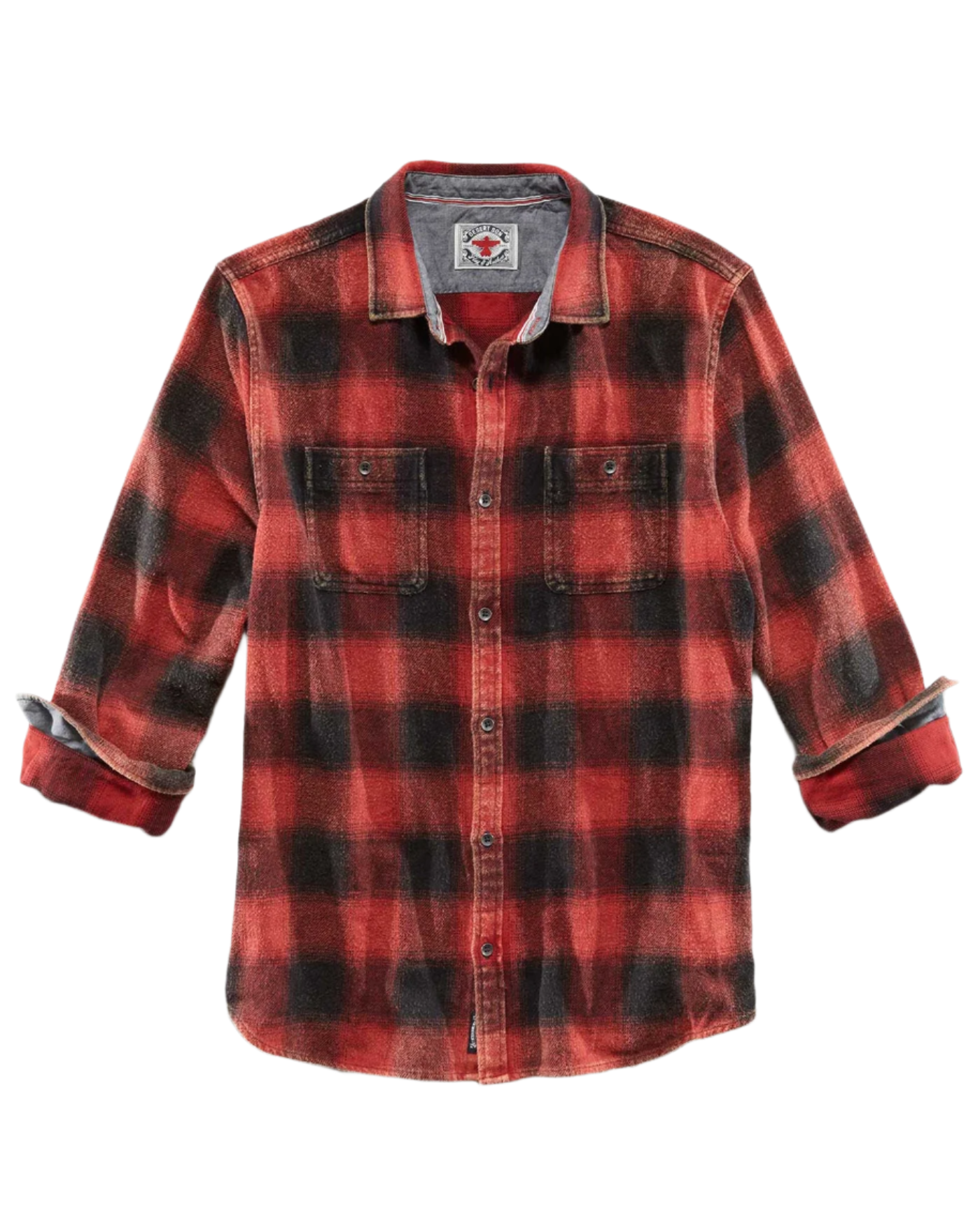 SHAW VINTAGE WASHED FLANNEL SHIRT BIG & TALL