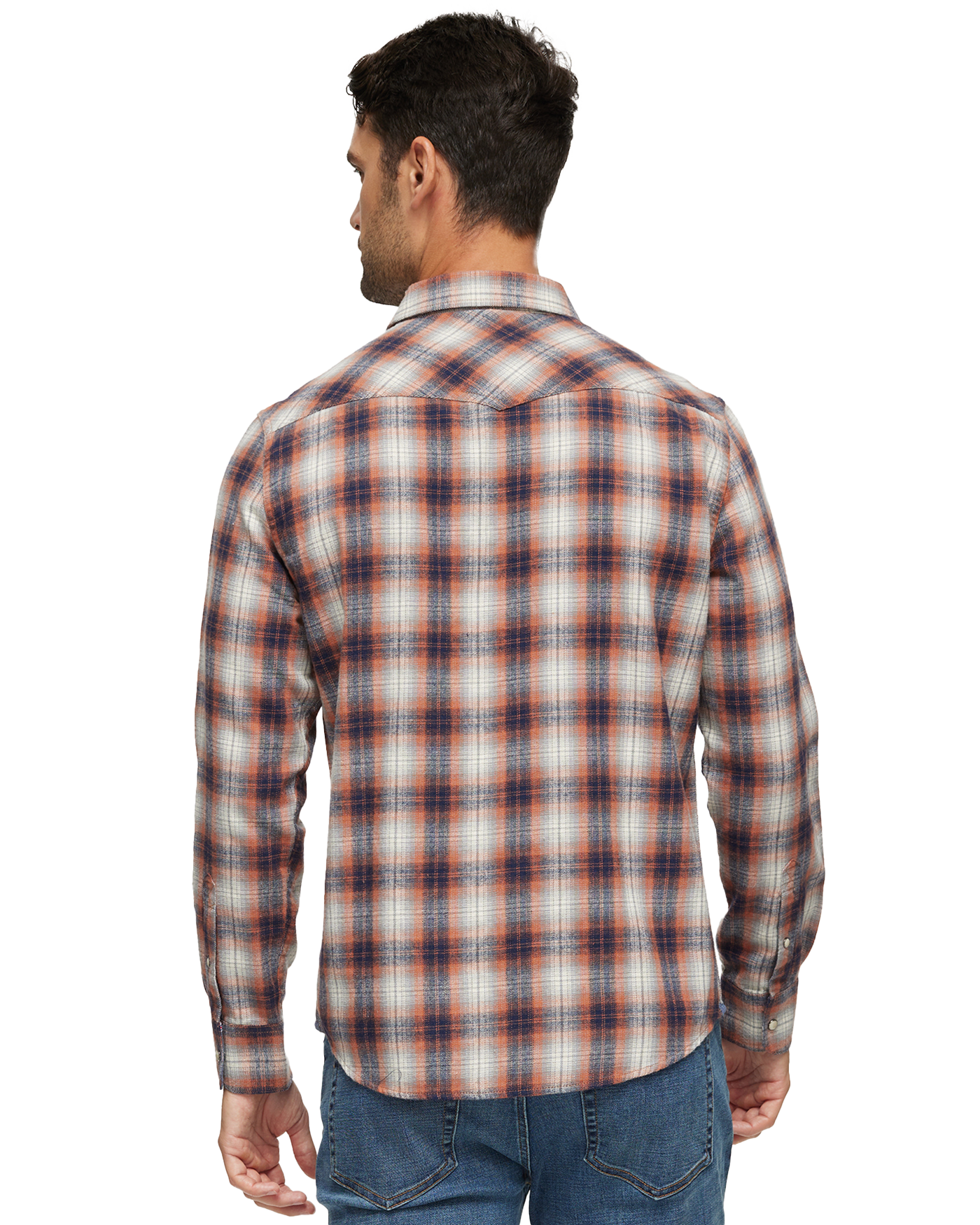 FRANKLIN VINTAGE WASHED WESTERN FLANNEL SHIRT