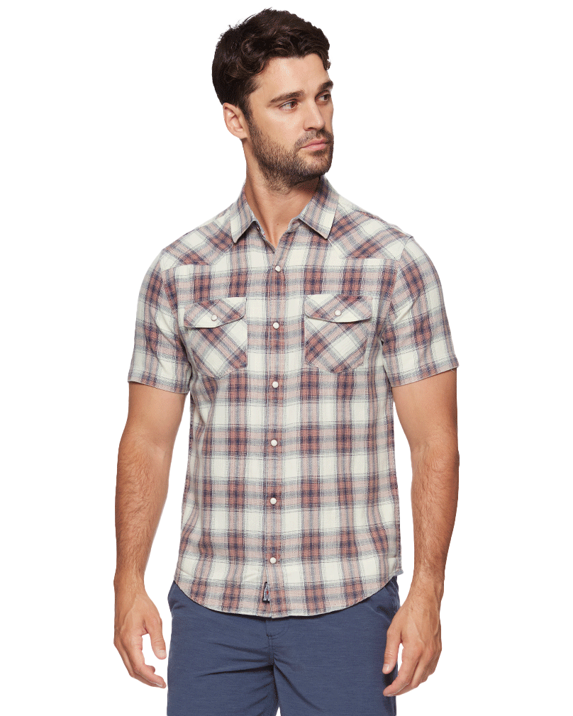 LANDRUM VINTAGE WASHED SS WESTERN SHIRT