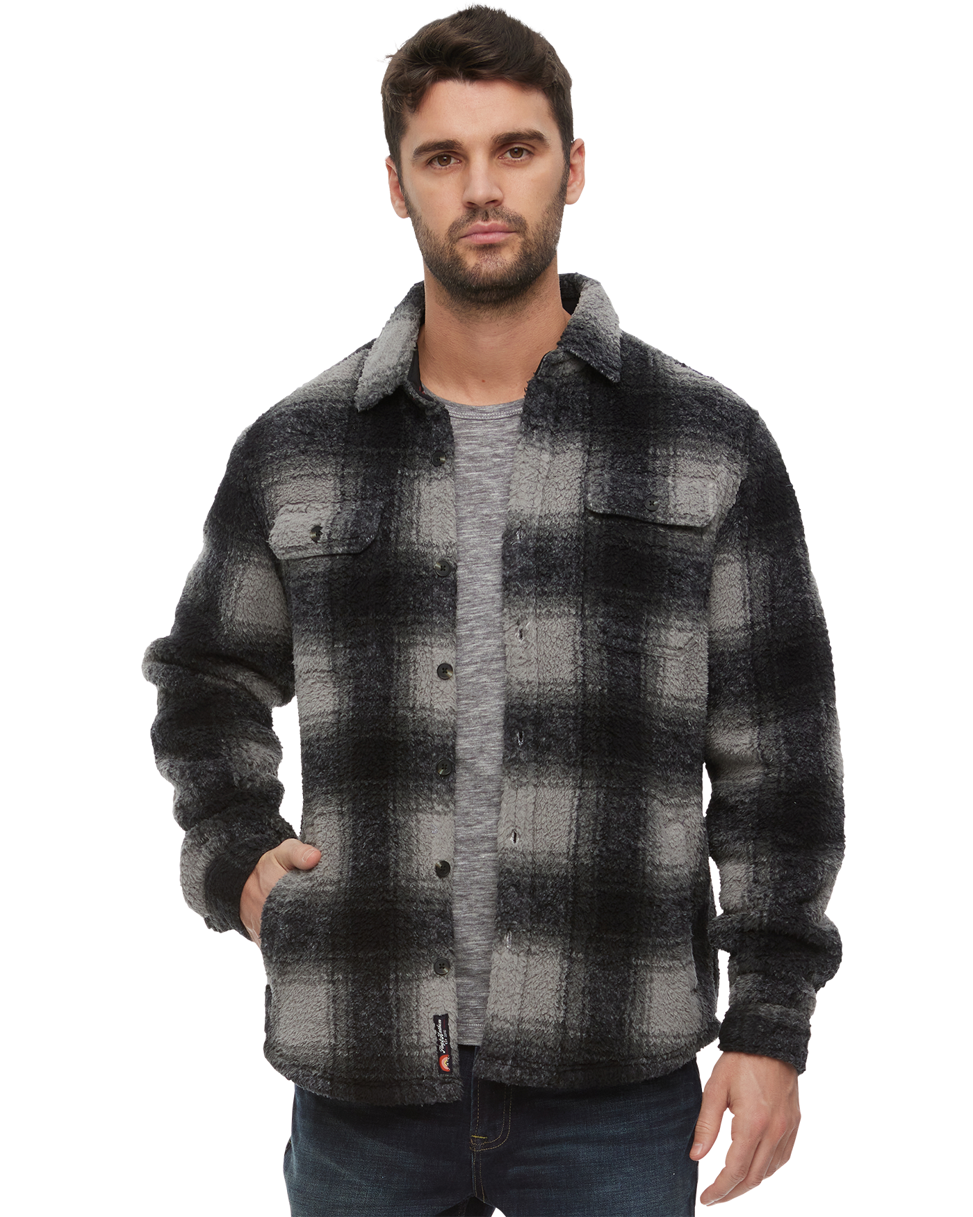 ATOKA SHAGGY SHERPA SHIRT JACKET