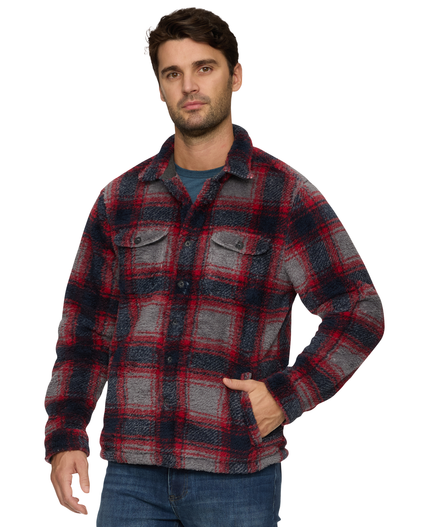 ATOKA SHAGGY SHERPA SHIRT JACKET