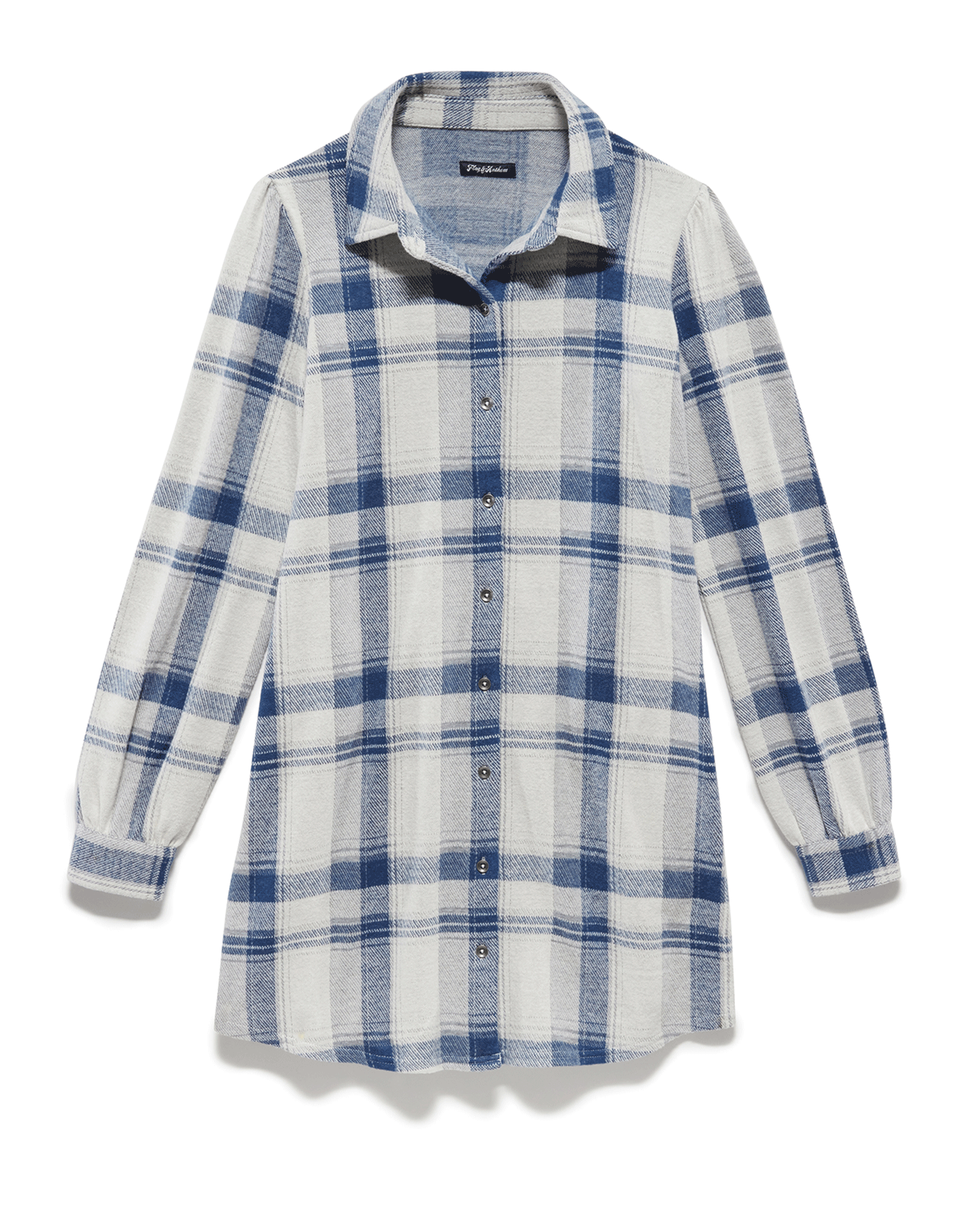 HERO STRETCH FLANNEL MINI DRESS