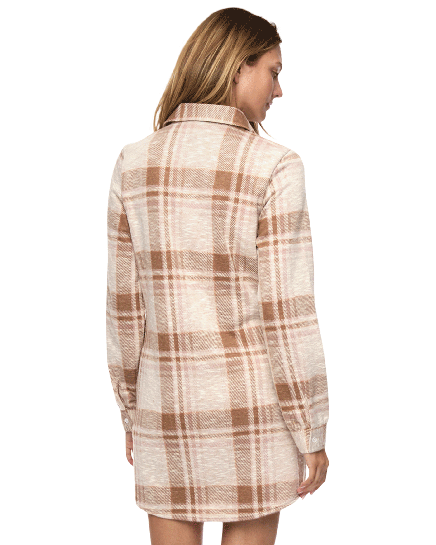 HERO STRETCH FLANNEL MINI DRESS