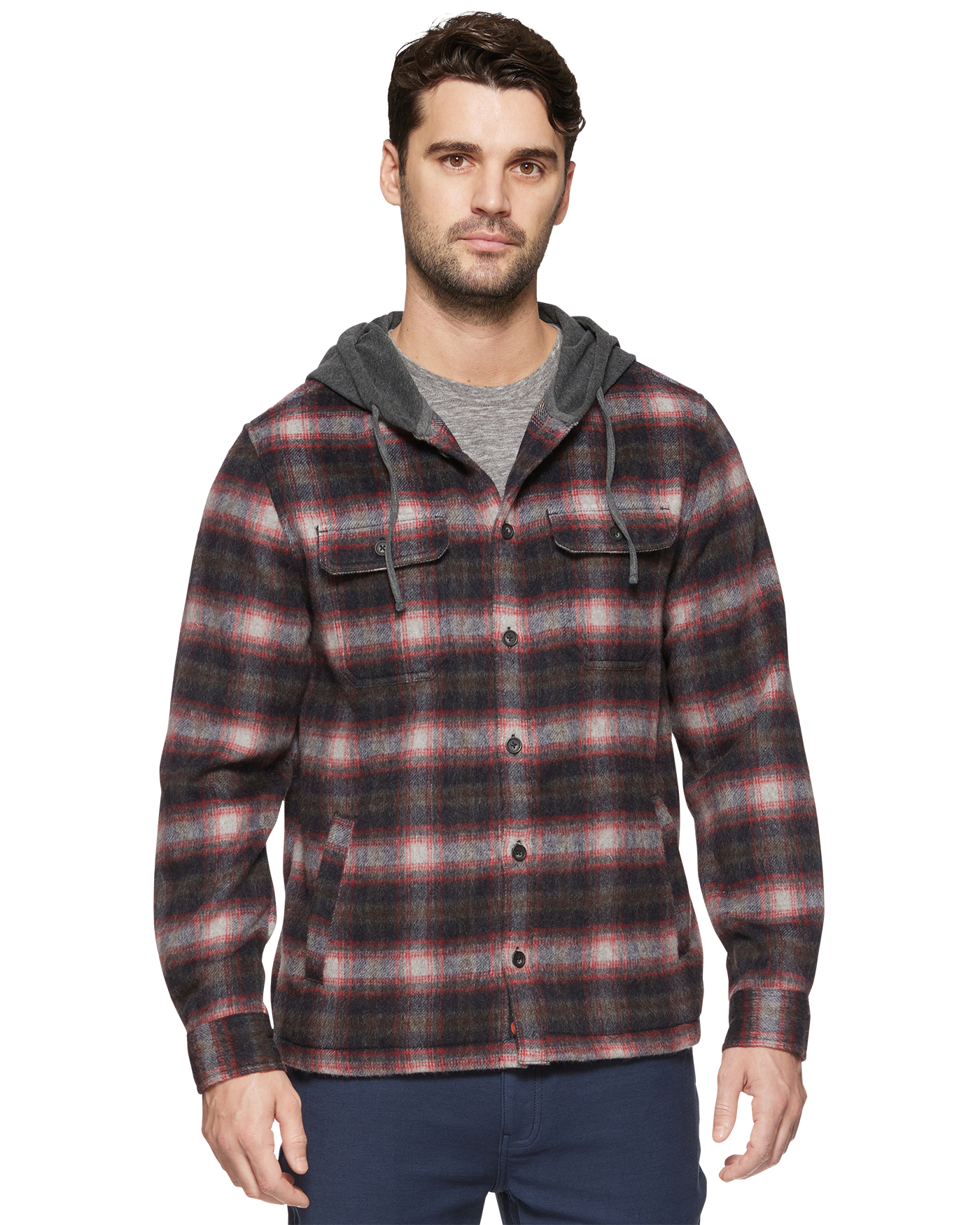 WHITEHALL HOODED SHIRT JACKET