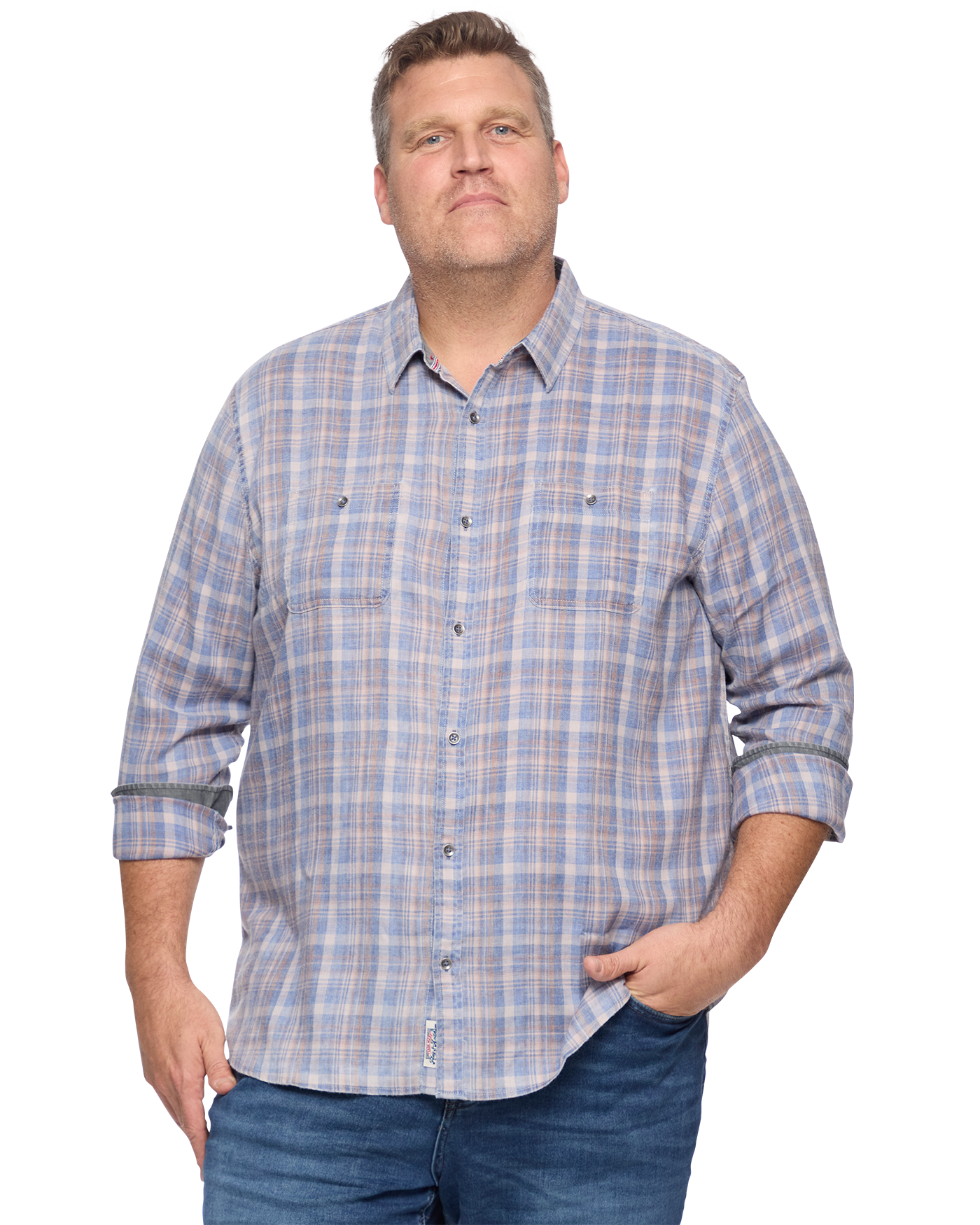 SHELBYVILLE VINTAGE SOFT STRETCH SHIRT BIG & TALL