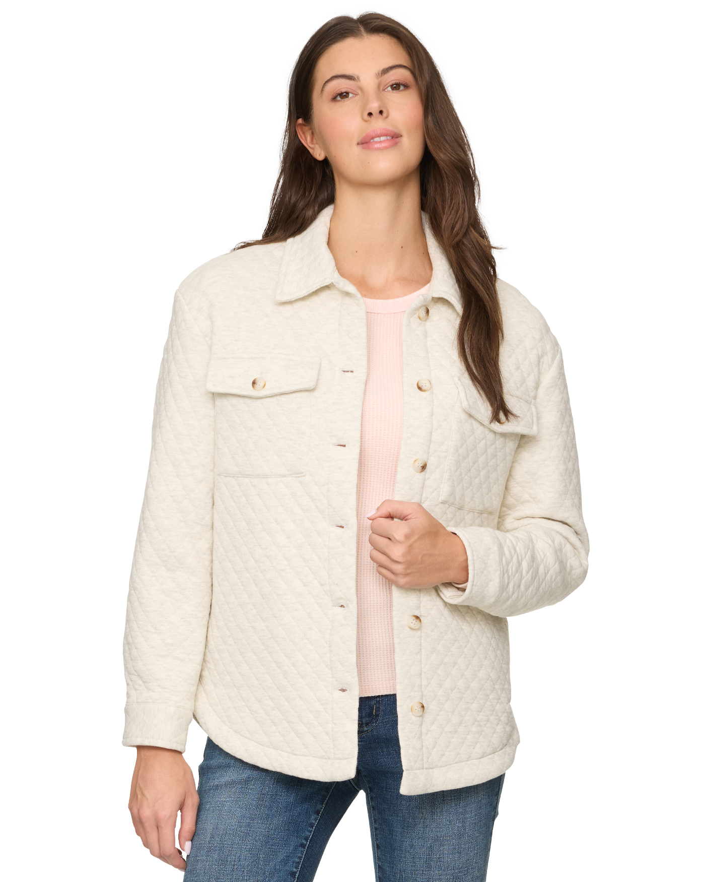 ELIZABETH QUILTED KNIT SHACKET
