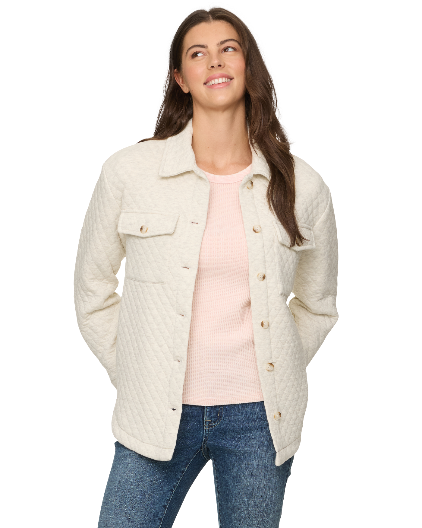 ELIZABETH QUILTED KNIT SHACKET