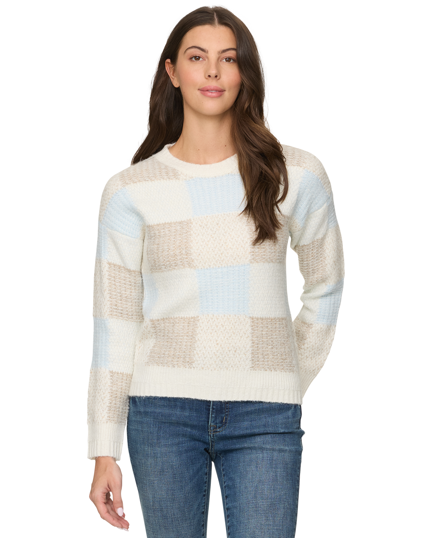 RAINELLE BLOCKED SWEATER