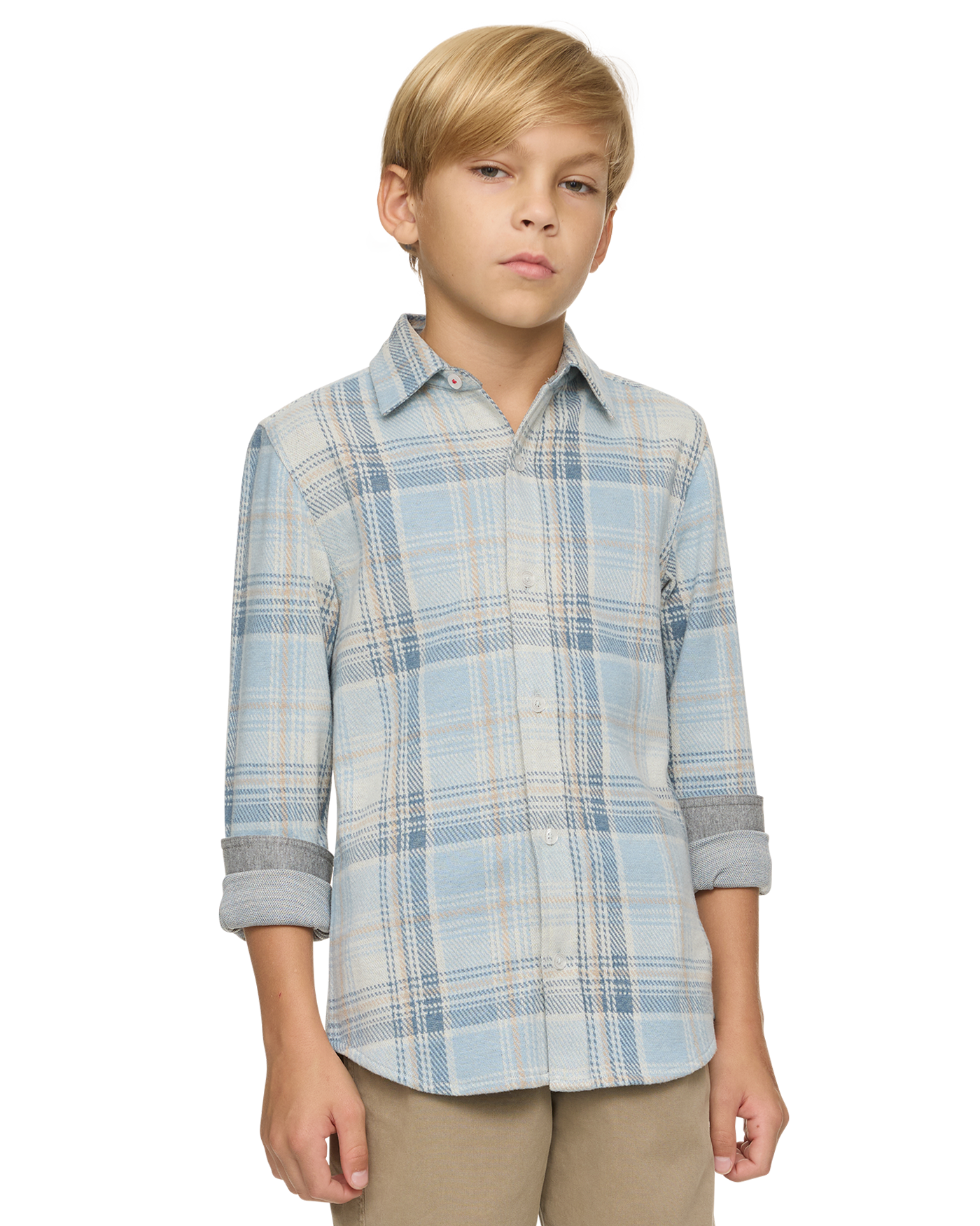 BOYS HERO STRETCH FLANNEL SHIRT