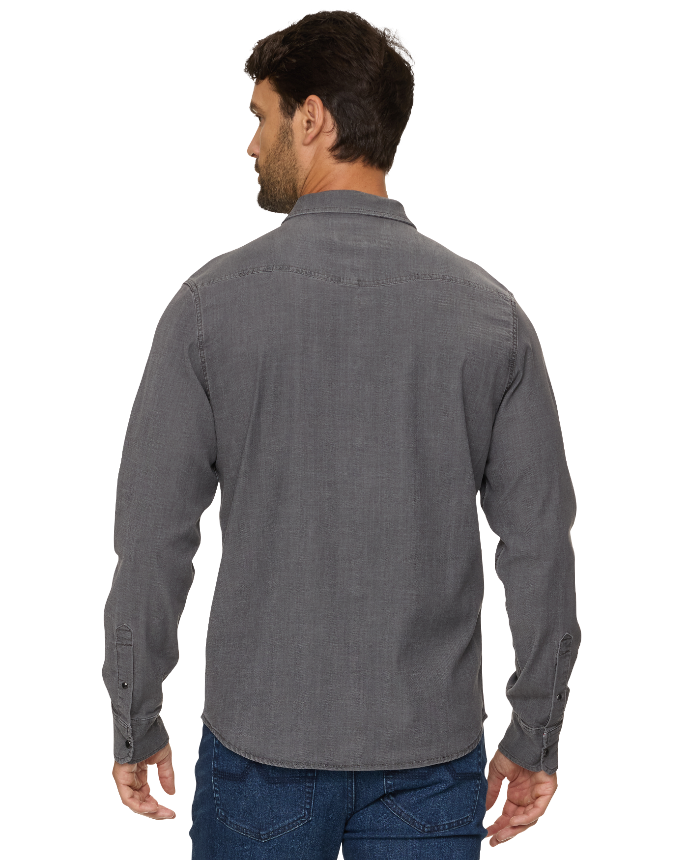 SACRAMENTO STRETCH CHAMBRAY WESTERN SHIRT