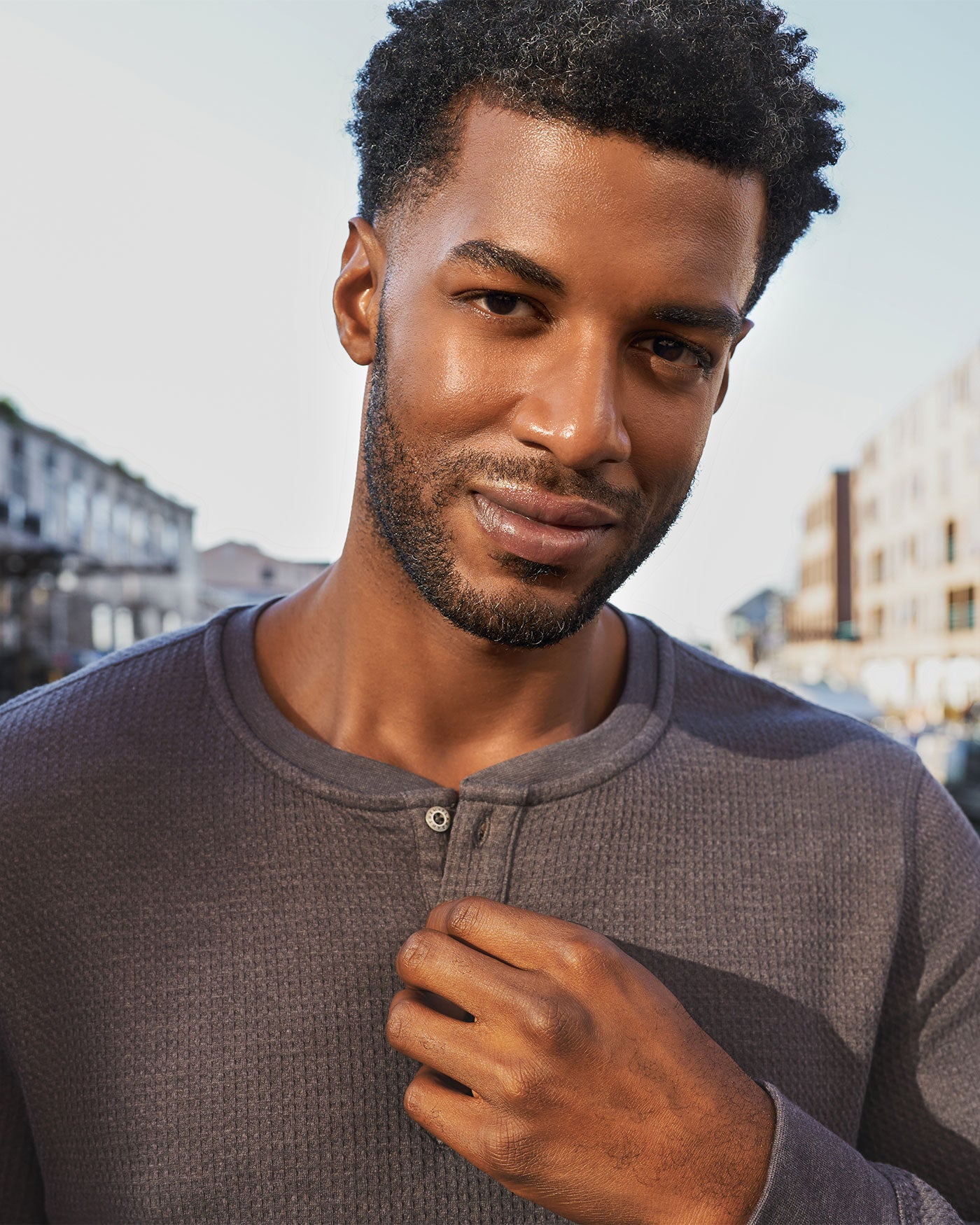 CHATSWORTH SOFT WAFFLE HENLEY