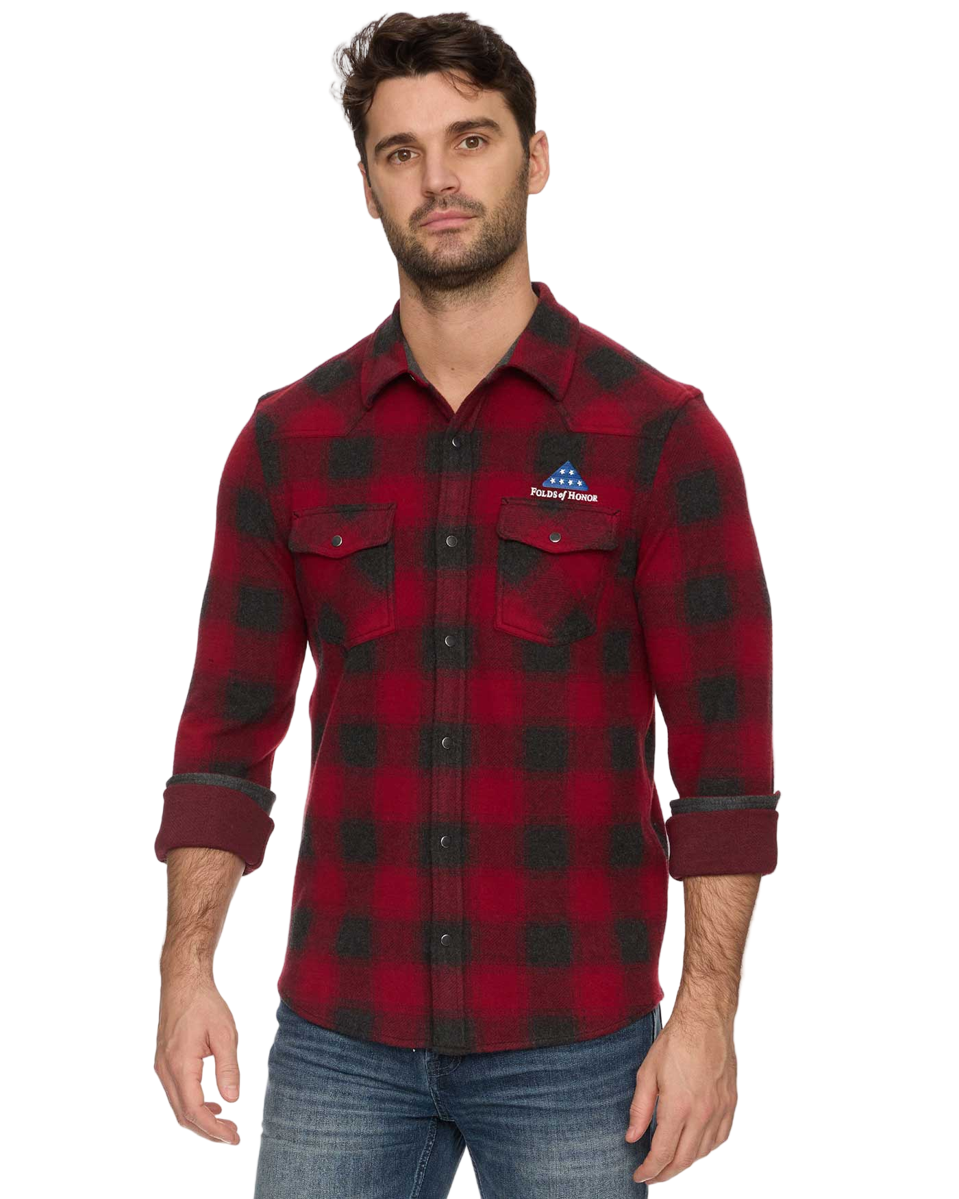 FOLDS OF HONOR HERO STRETCH FLANNEL SHIRT