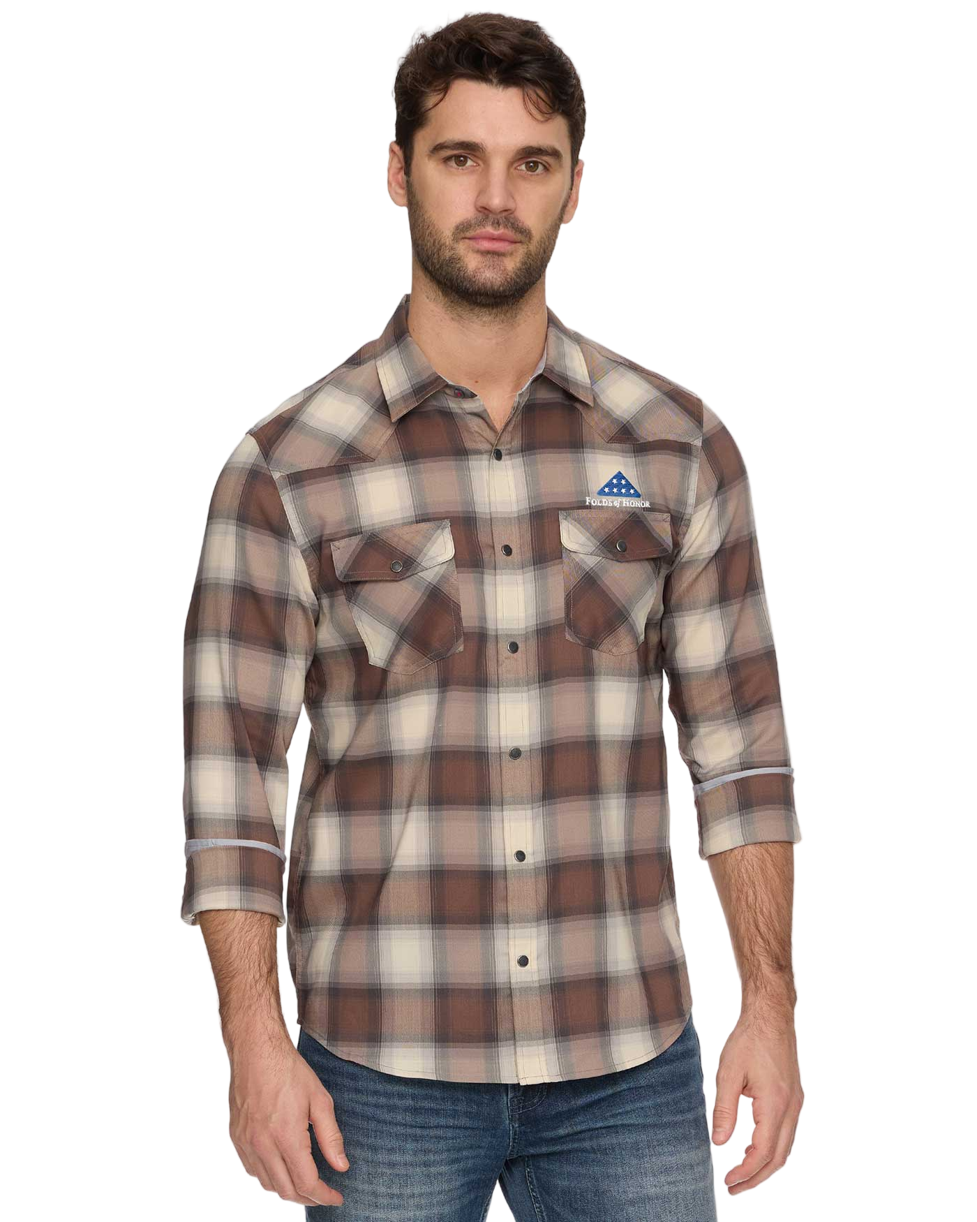 FOLDS OF HONOR UPF PERFORMANCE WESTERN SHIRT