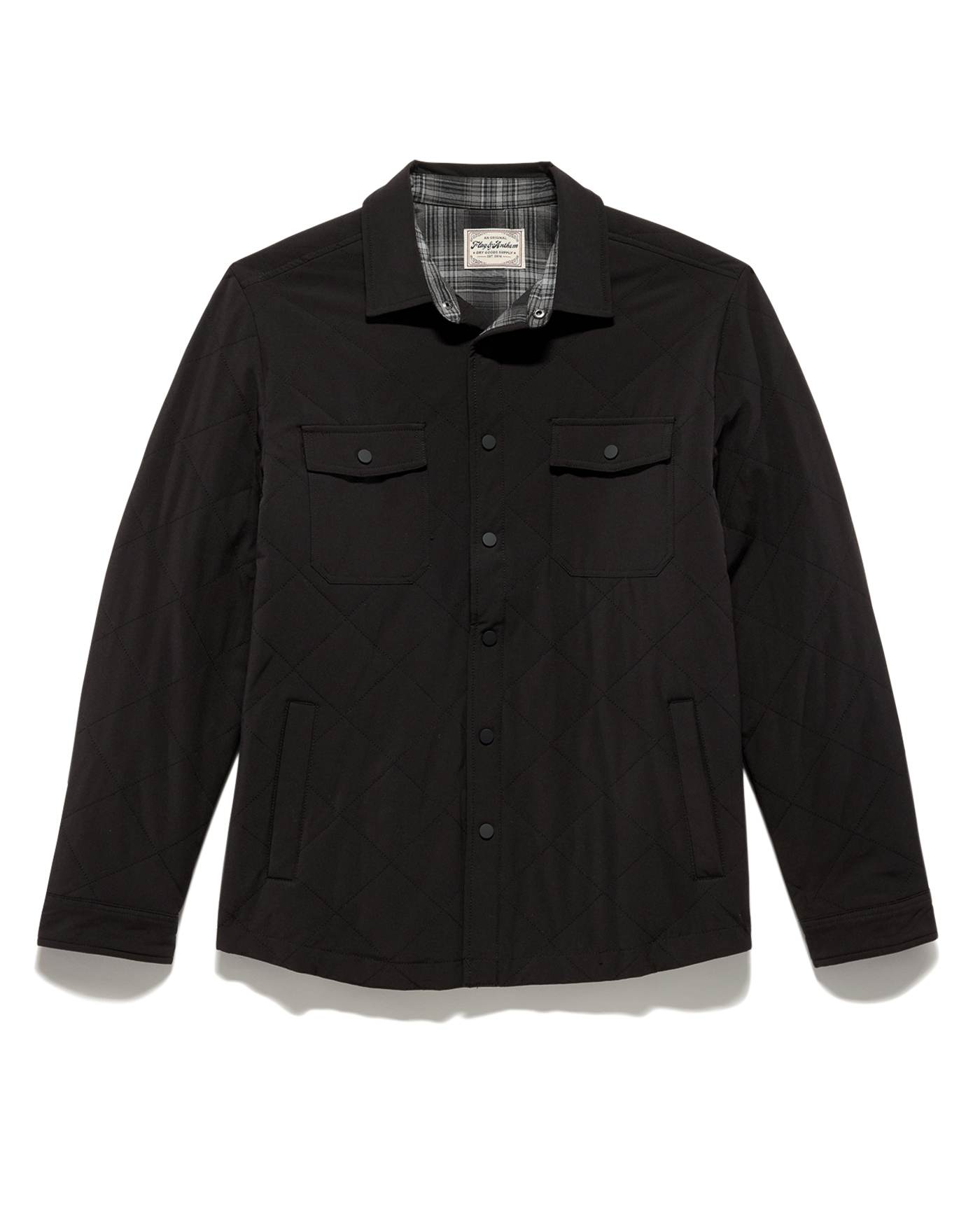 CHAPIN FLANNEL-LINED  QUILTED JACKET BIG & TALL