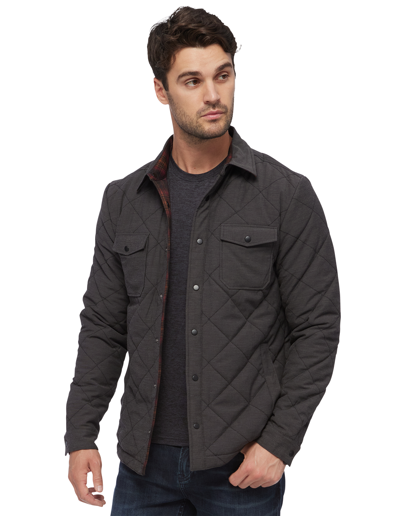 CHAPIN FLANNEL-LINED QUILTED JACKET