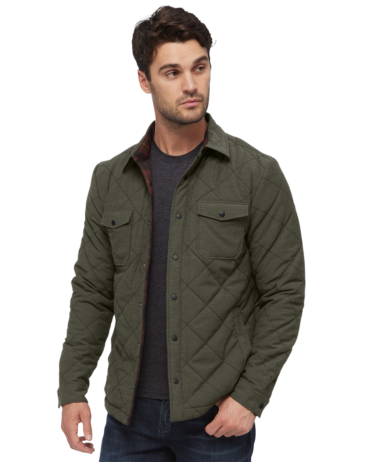 CHAPIN FLANNEL-LINED QUILTED JACKET