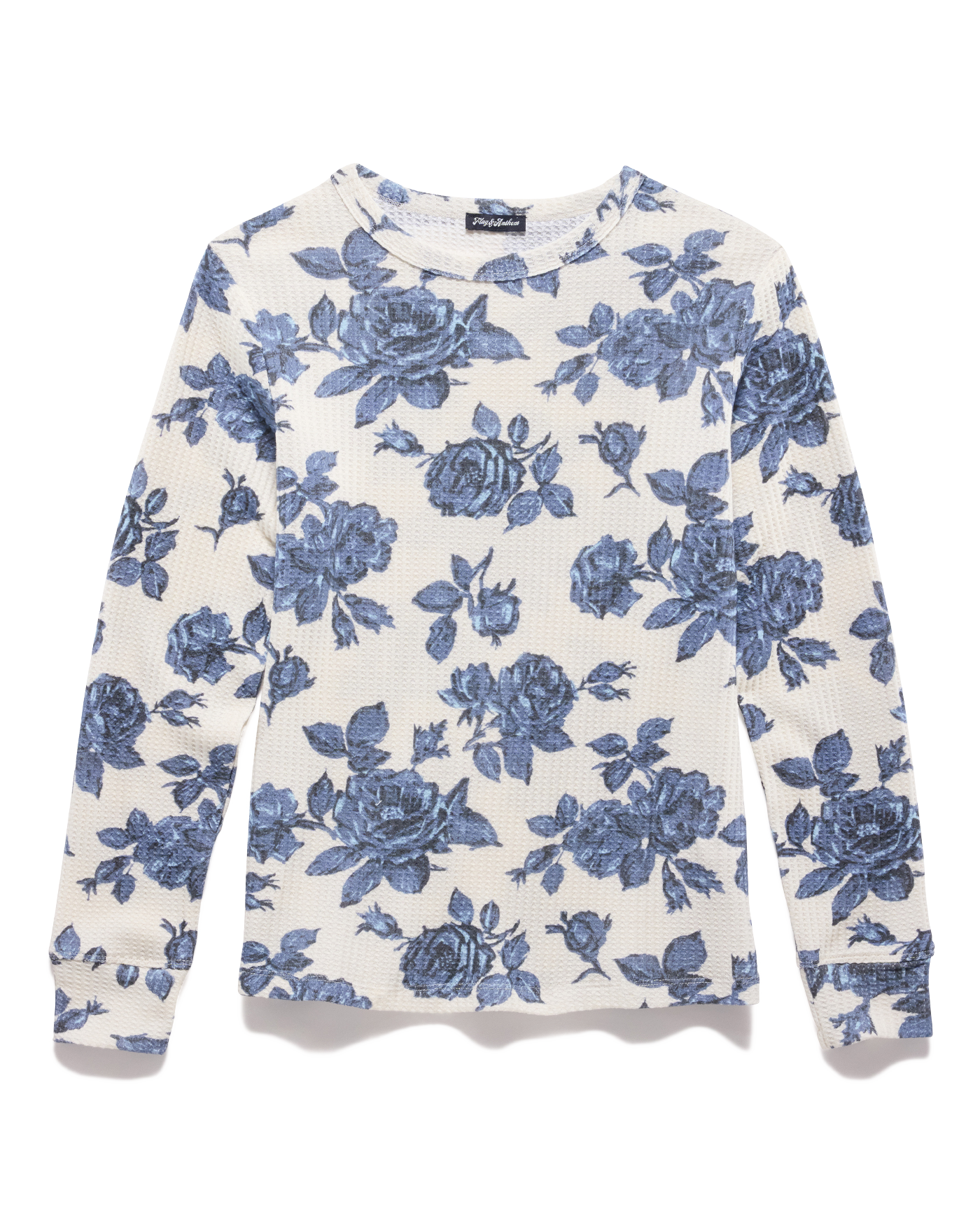 FAYSTON FLORAL WAFFLE CREW