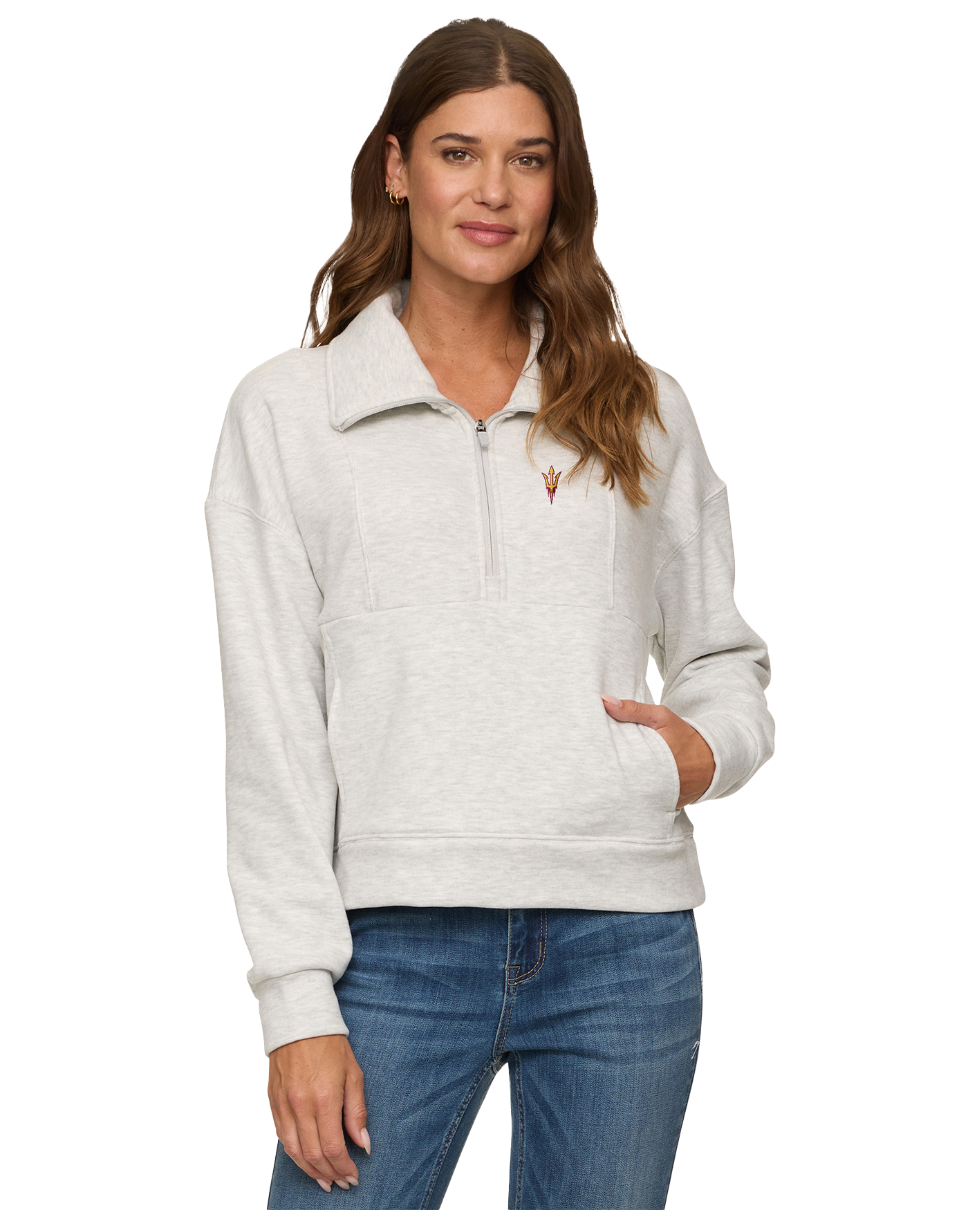 ASU SUPER SOFT PLUSH 1/2 ZIP