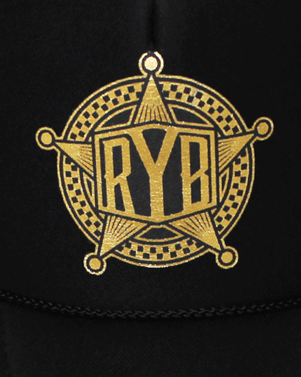 BLANEY GOLD FOIL YRB TRUCKER HAT