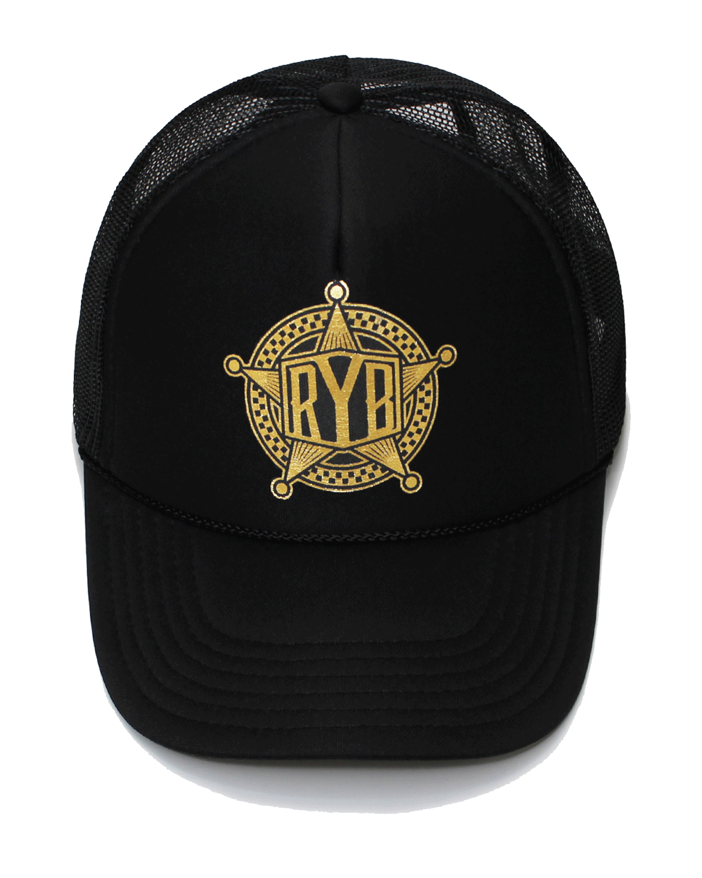 BLANEY GOLD FOIL YRB TRUCKER HAT