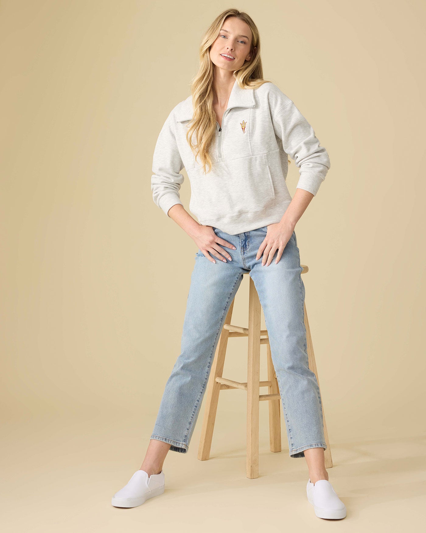 ASU SUPER SOFT PLUSH 1/2 ZIP