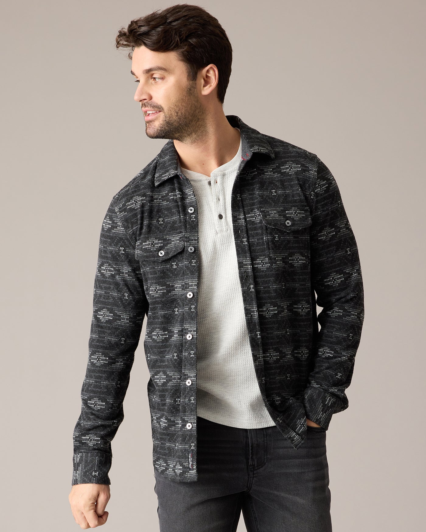 CHATSWORTH SOFT WAFFLE HENLEY